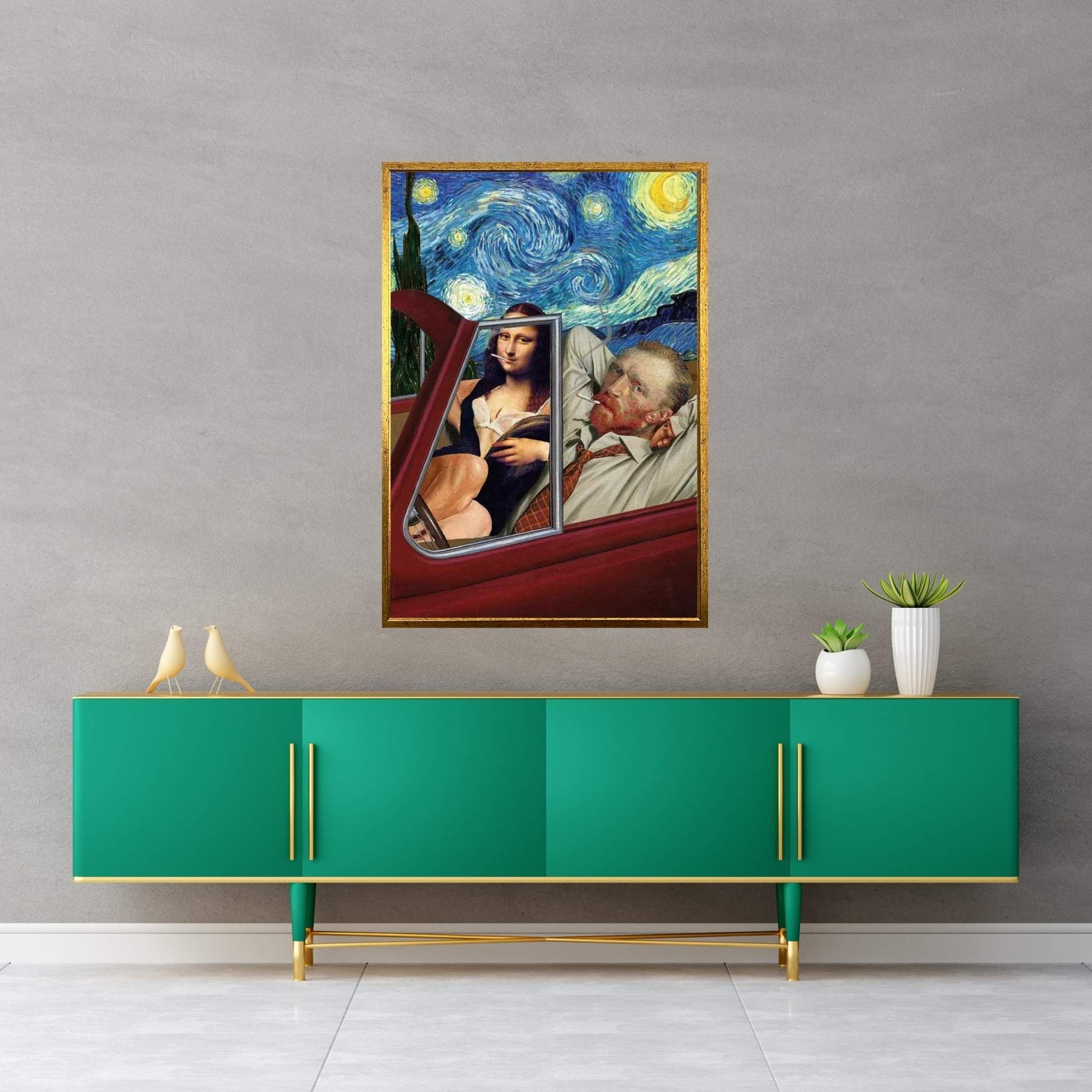 Starry Night Canvas Wall Art - Y Canvas