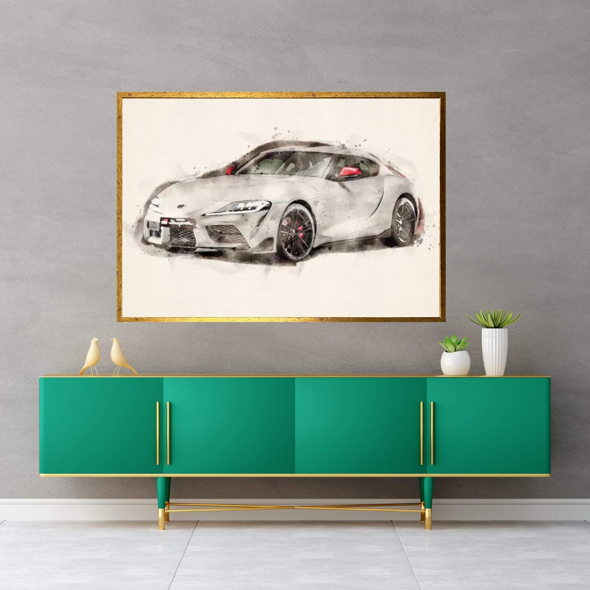 Toyota Supra-GR V II Canvas Wall Art - Y Canvas