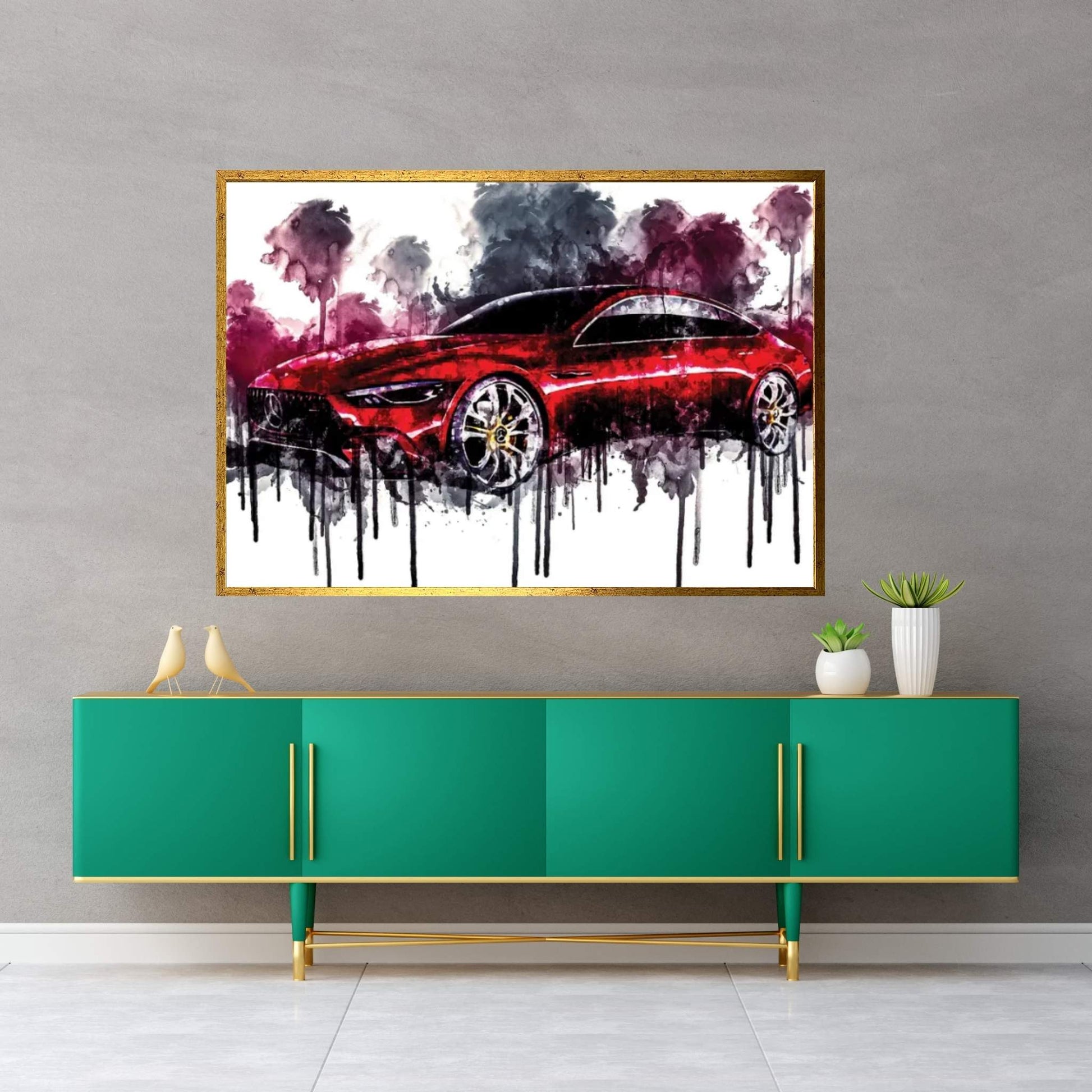 2017 Mercedes AMG GT Concept Vehicle CLXXXV Canvas Wall Art - Y Canvas