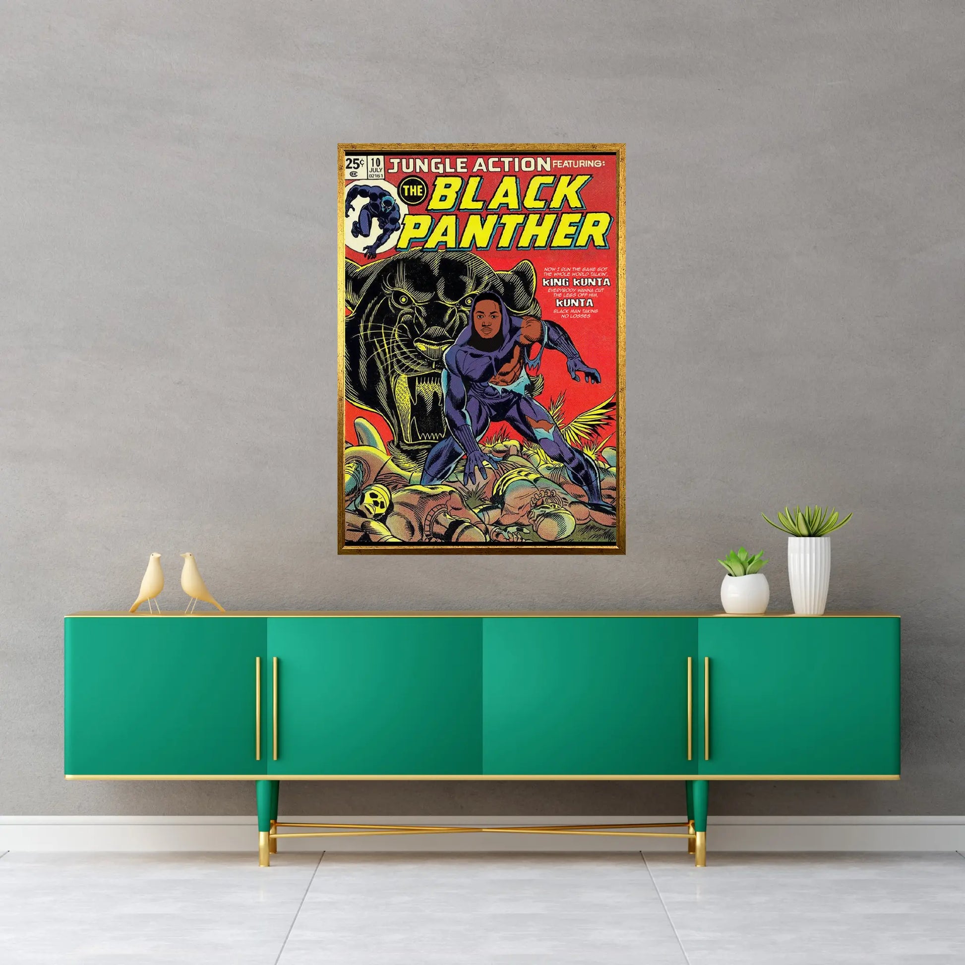 Black Panther Canvas Wall Art - Y Canvas