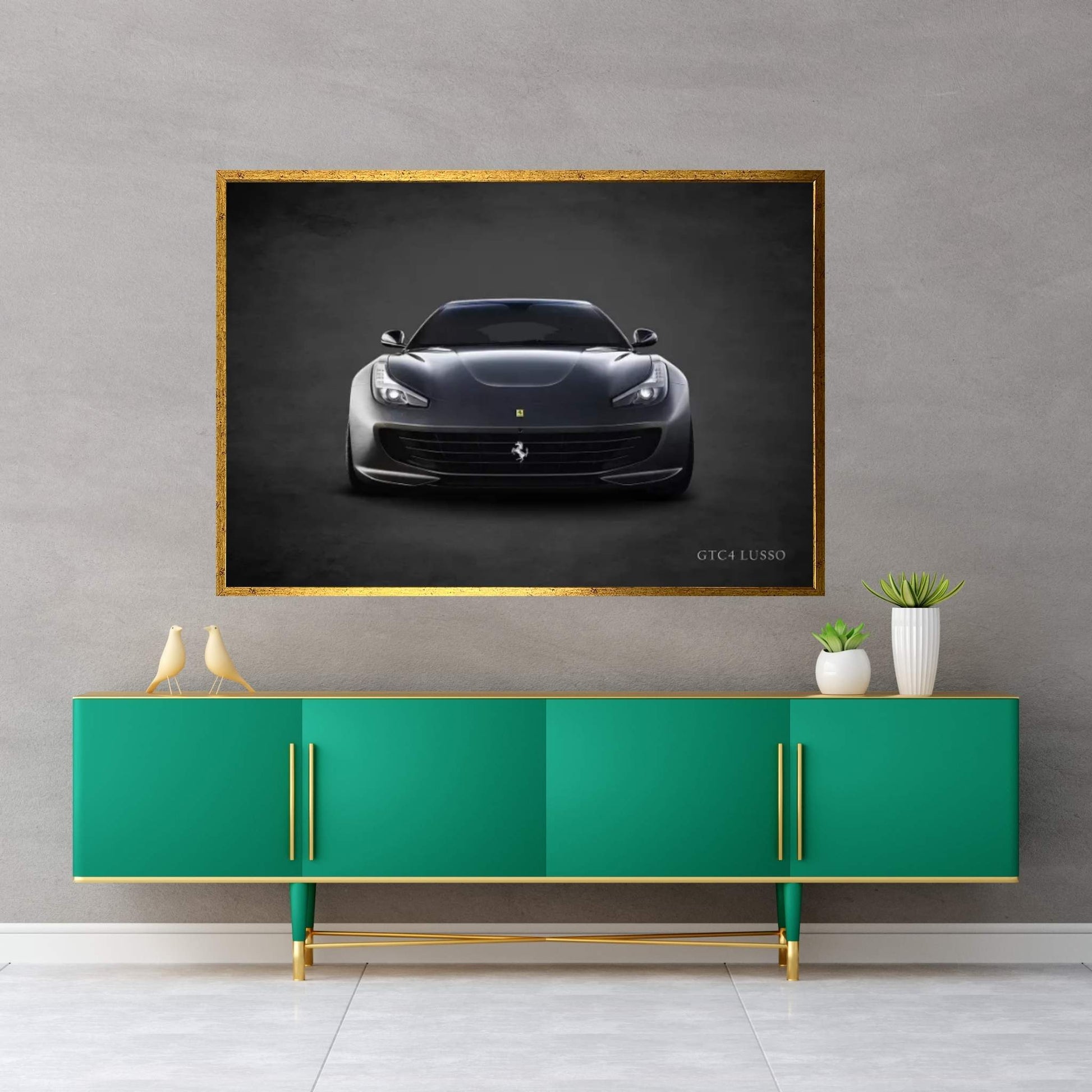 Ferrari GTC4Lusso Canvas Wall Art - Y Canvas