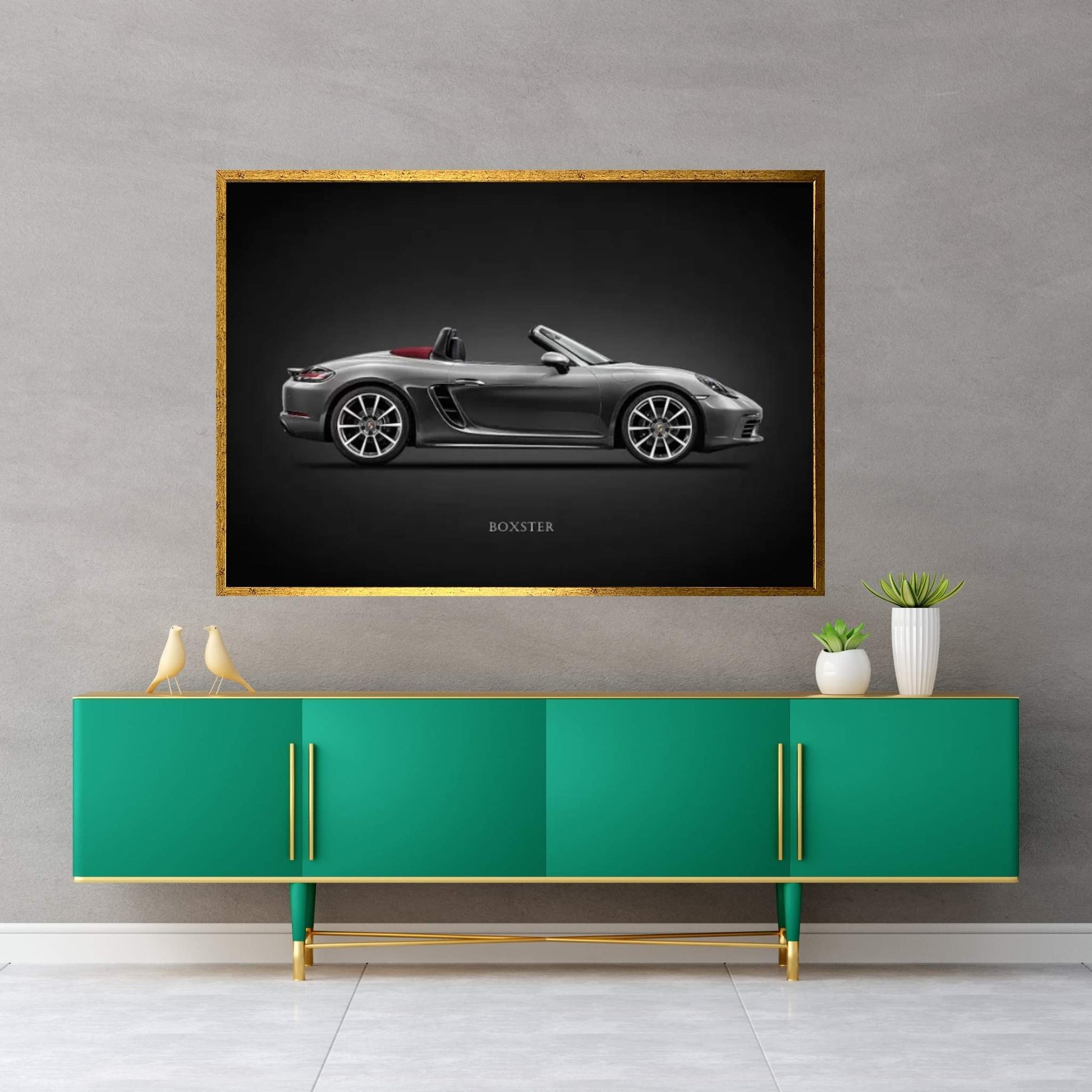 Porsche Boxster 718 Canvas Wall Art - Y Canvas