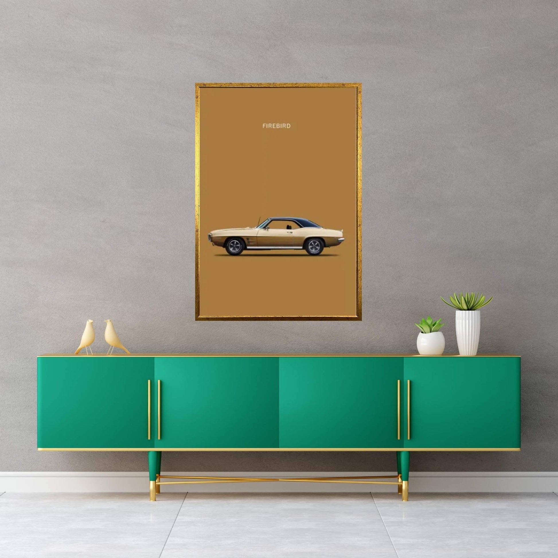 1969 Pontiac Firebird Canvas Wall Art - Y Canvas