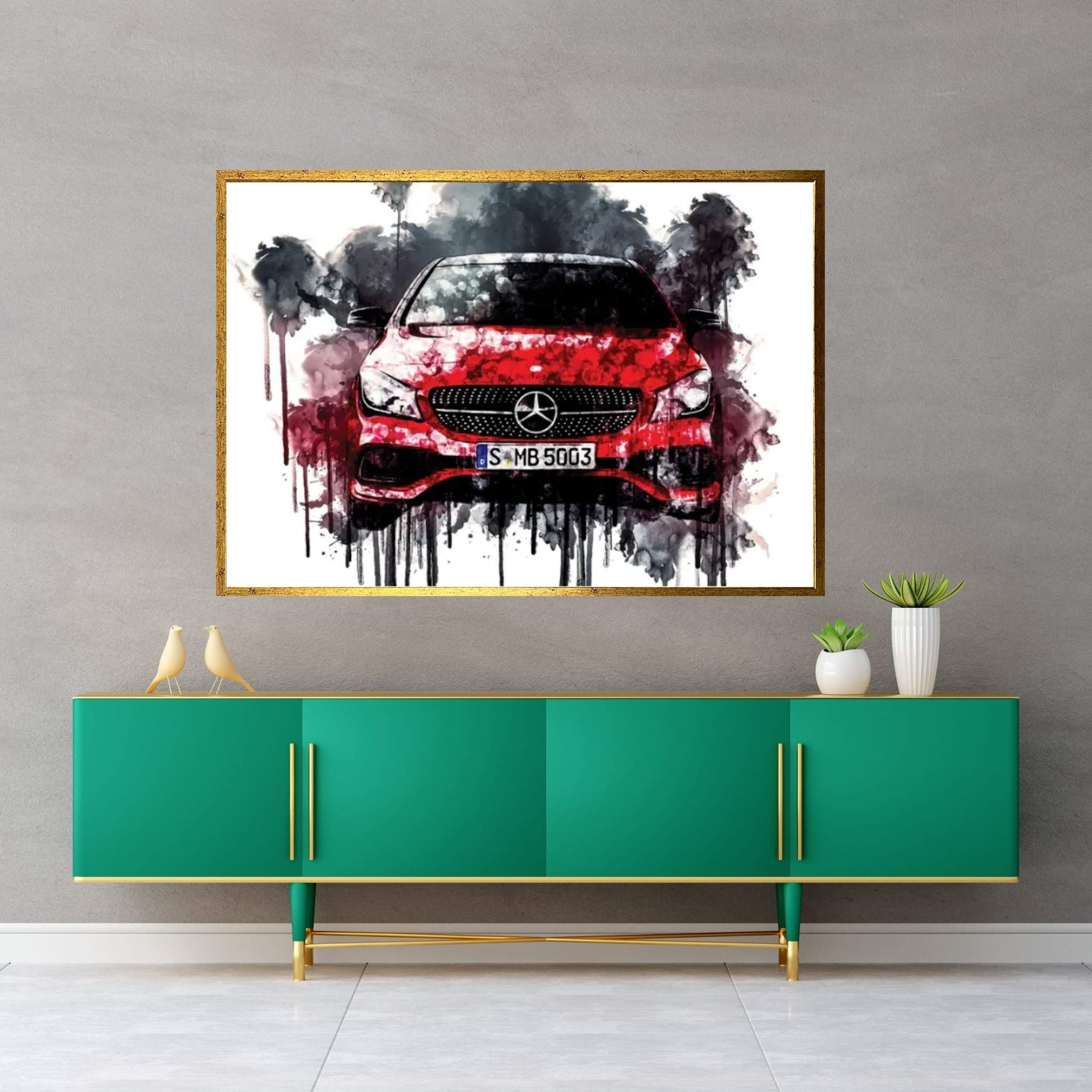 2017 Mercedes Benz CLA Canvas Wall Art - Y Canvas