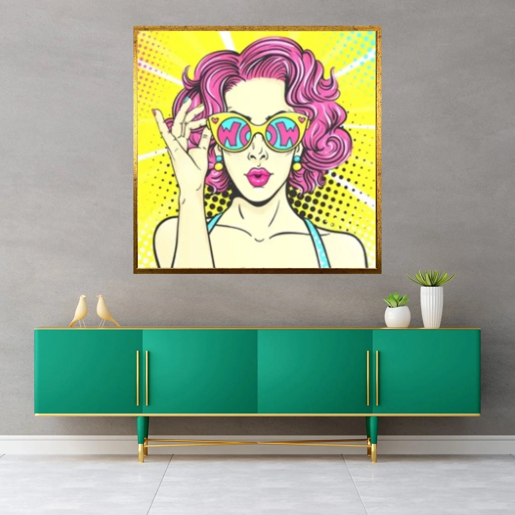 Pop Art Woman Wall Art, Comic Pop Art, Retro Comic - Y Canvas