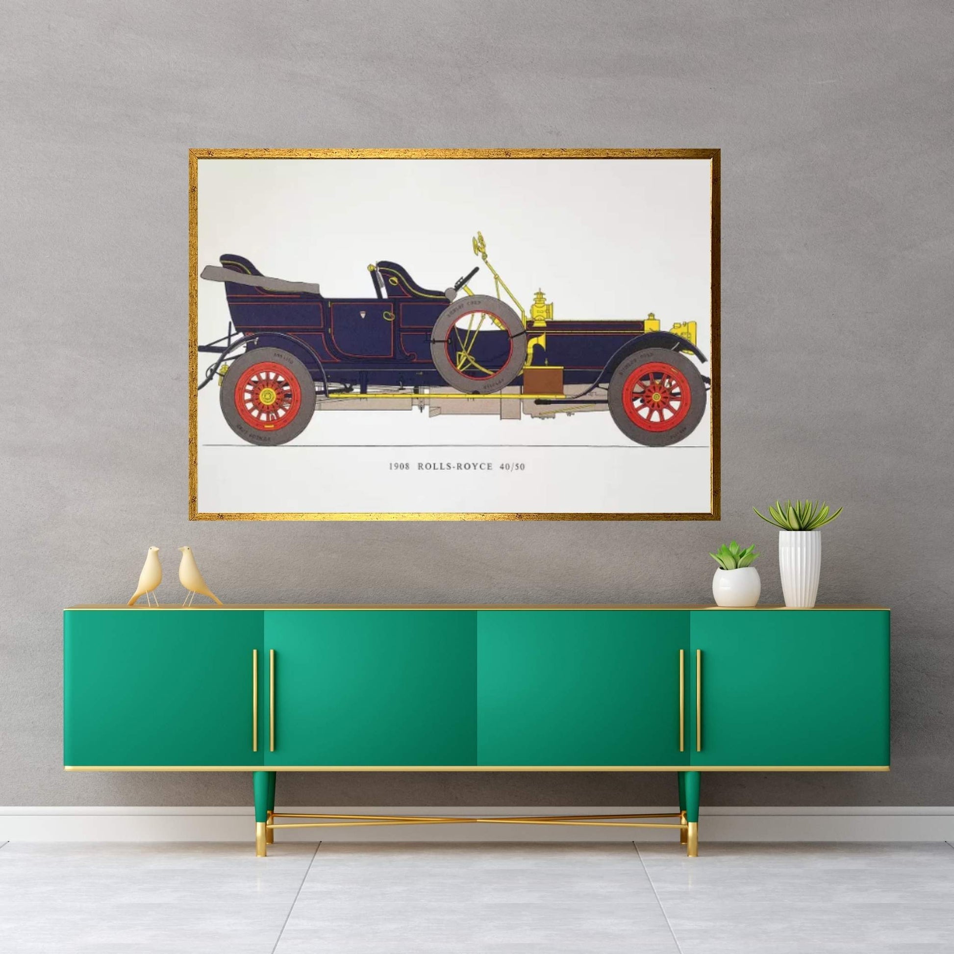 Auto: Rolls-Royce, 1908 Canvas Wall Art - Y Canvas