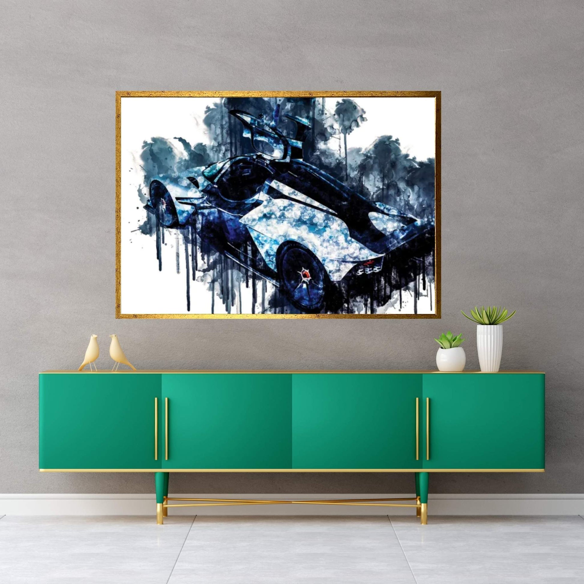 2018 Aston Martin Valkyrie Canvas Wall Art - Y Canvas