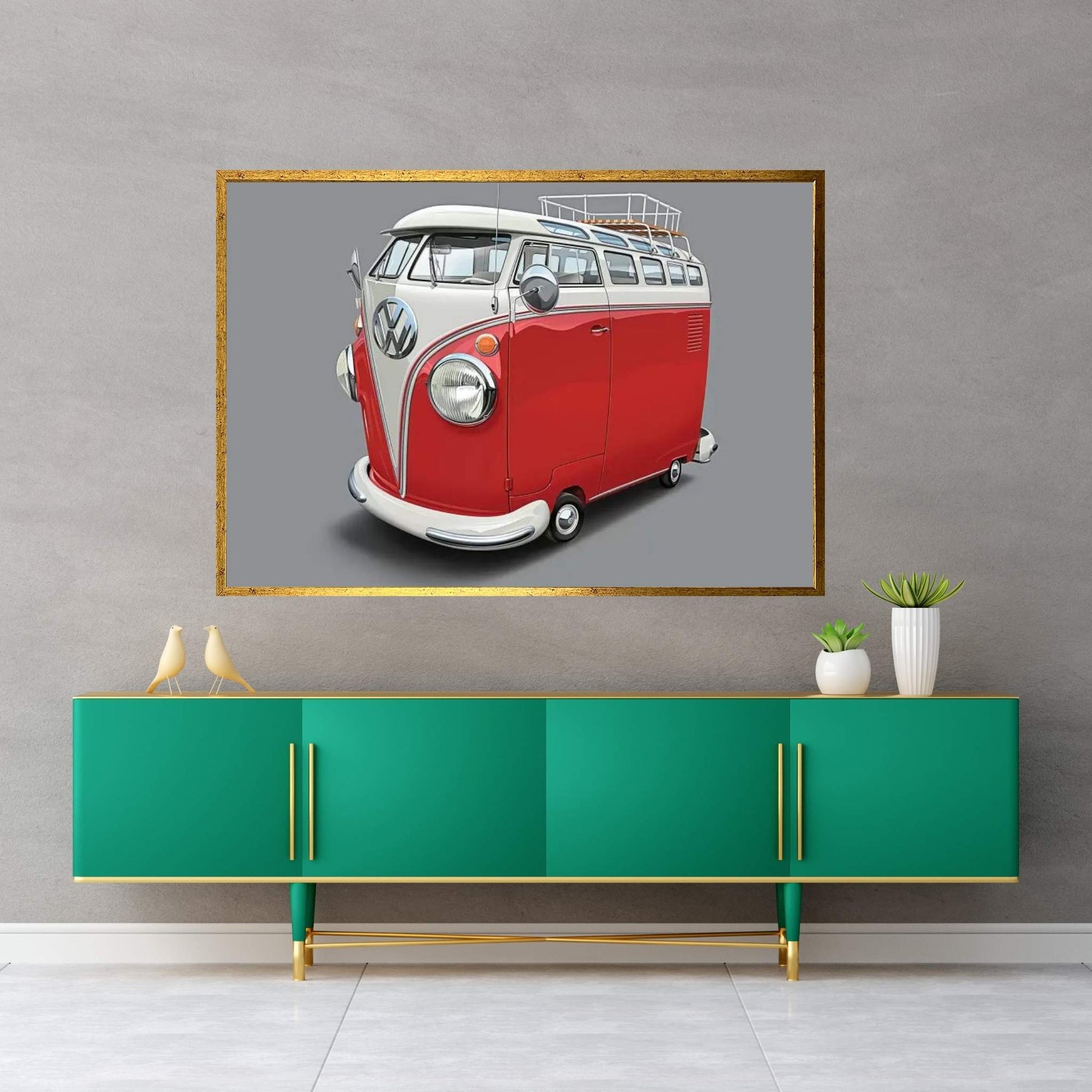 Volkswagen Van Canvas Wall Art - Y Canvas