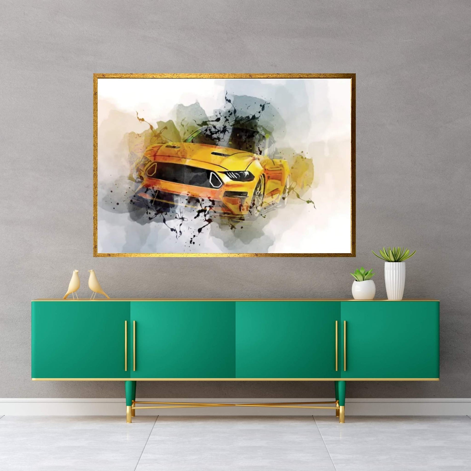 Ford Mustang Shelby Gt500 2021 Canvas Wall Art - Y Canvas