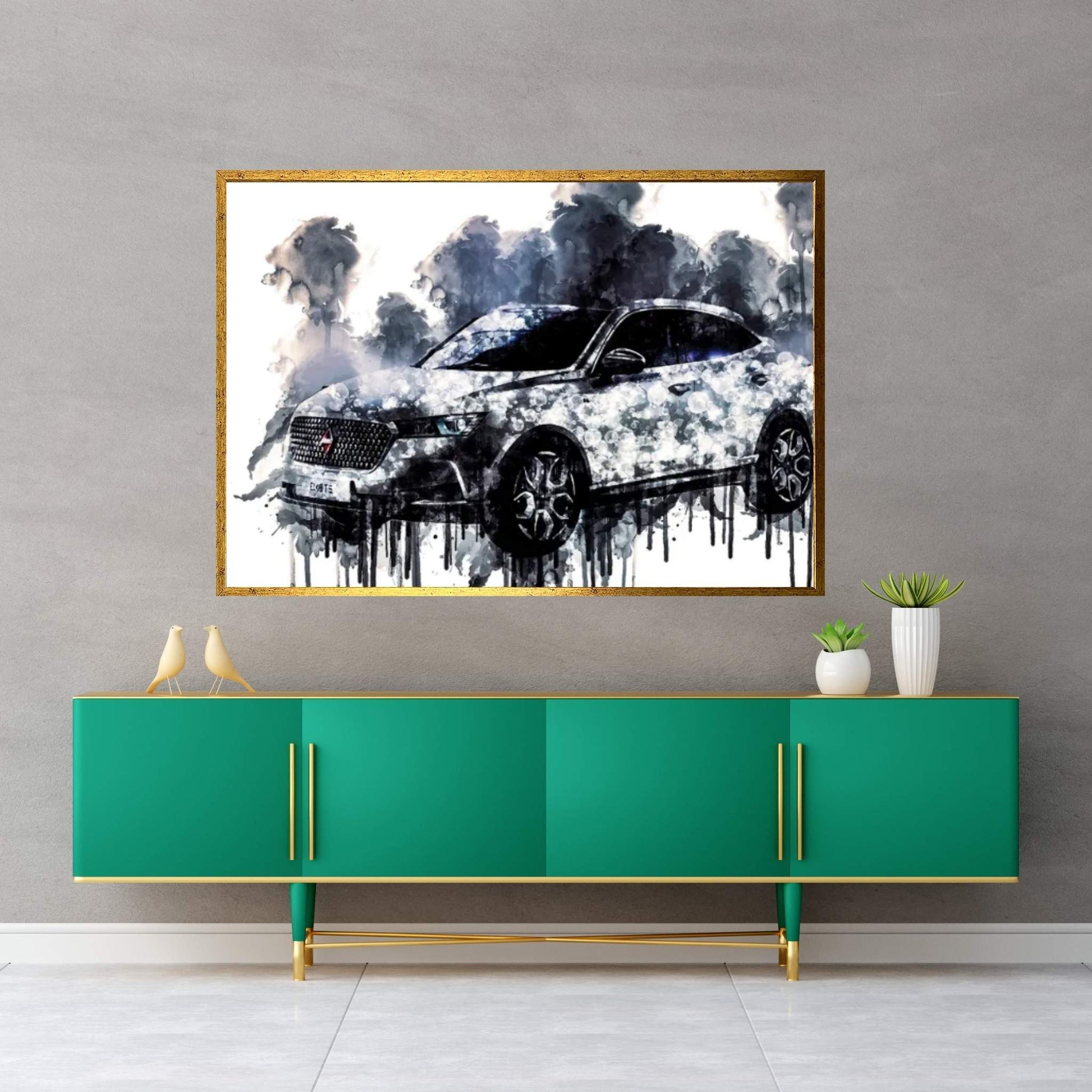 2017 Borgward BX6 TS Geneva Autoshow Canvas Wall Art - Y Canvas