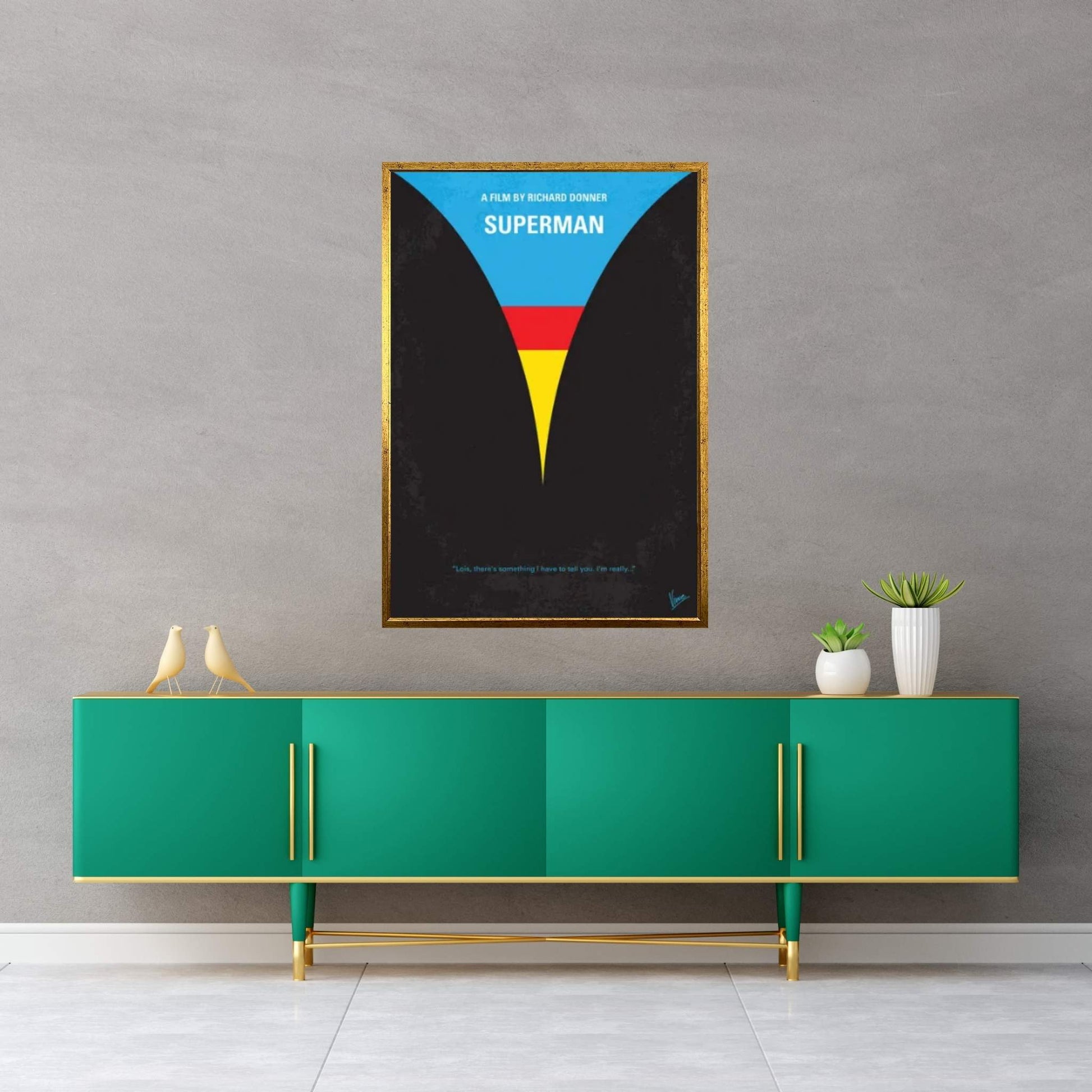 Superman Poster Canvas Wall Art - Y Canvas