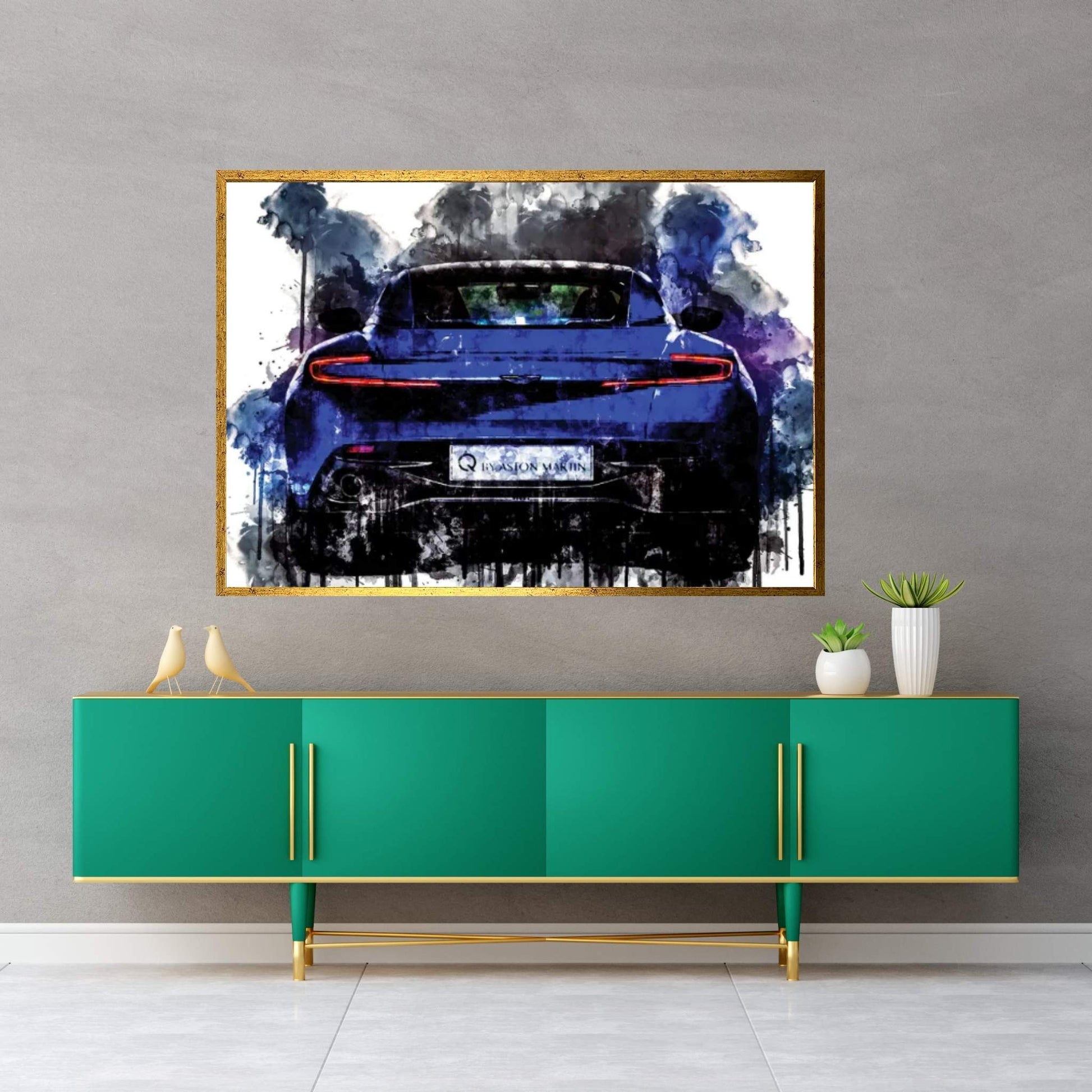 2017 Q Aston Martin DB11 Canvas Wall Art - Y Canvas