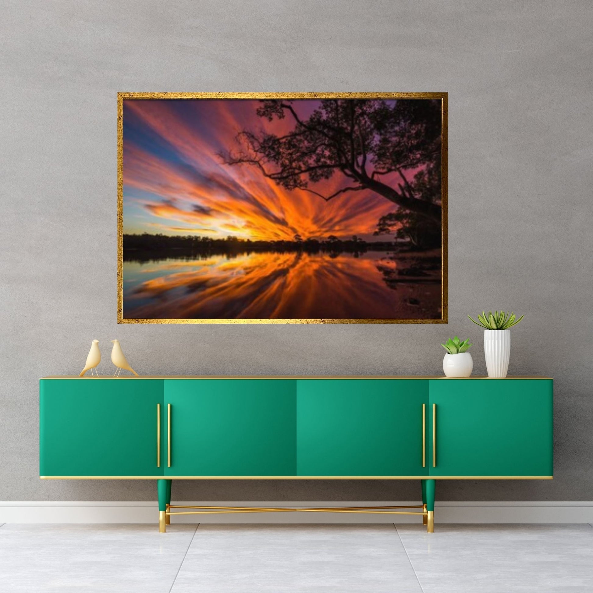 Sunset on the Beach Print on Canvas - Y Canvas