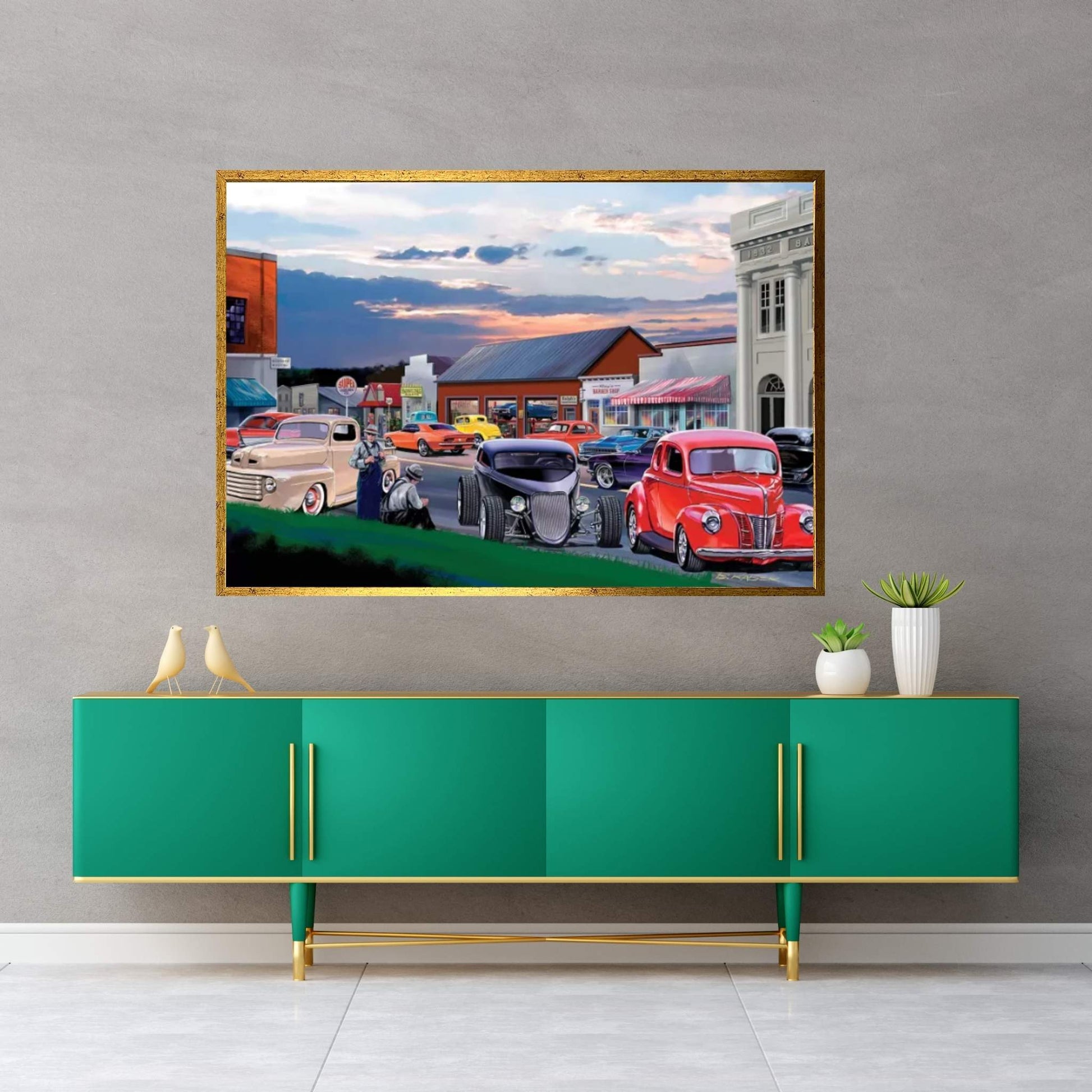 Main Street Canvas Wall Art - Y Canvas