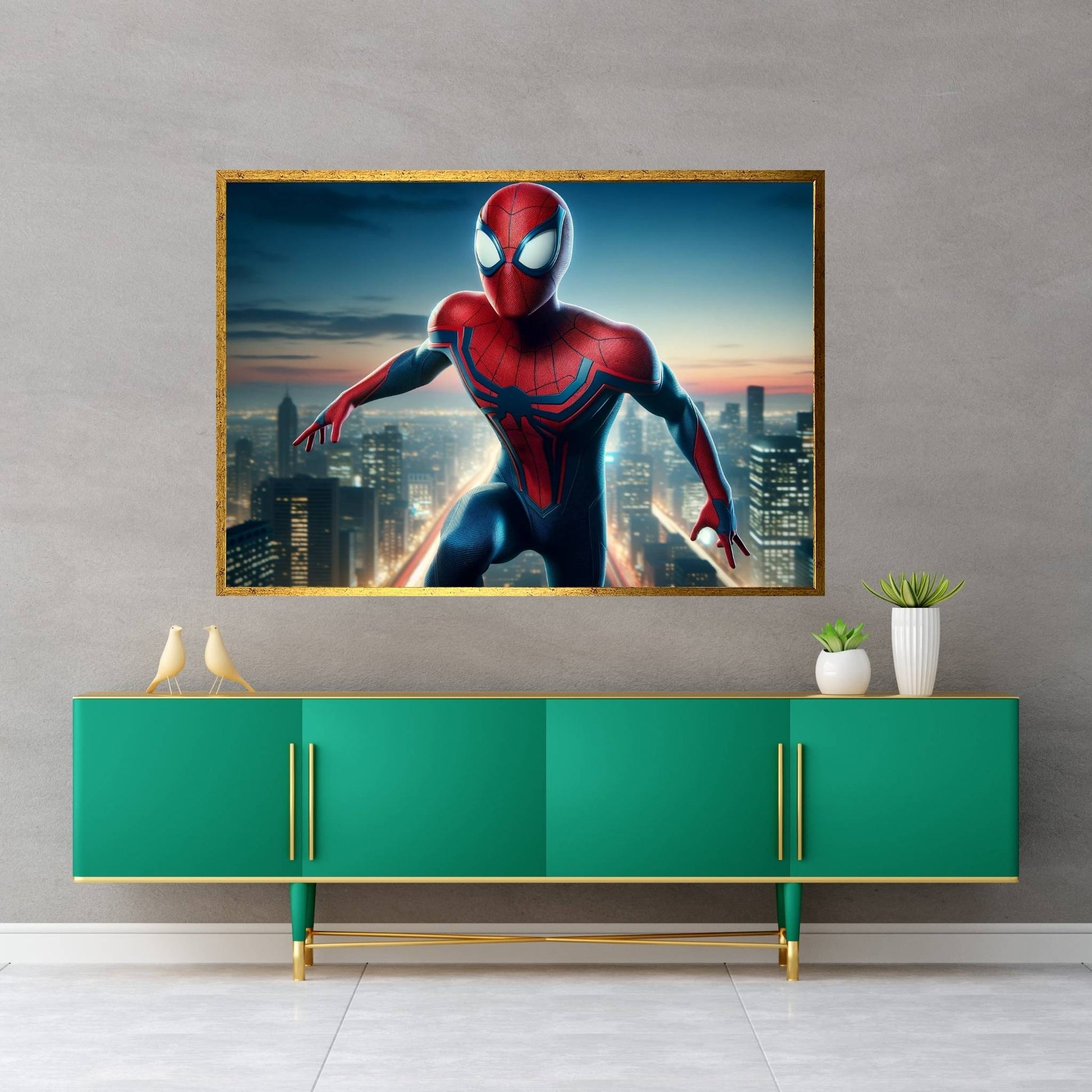 Spiderman Canvas Wall Art - Y Canvas