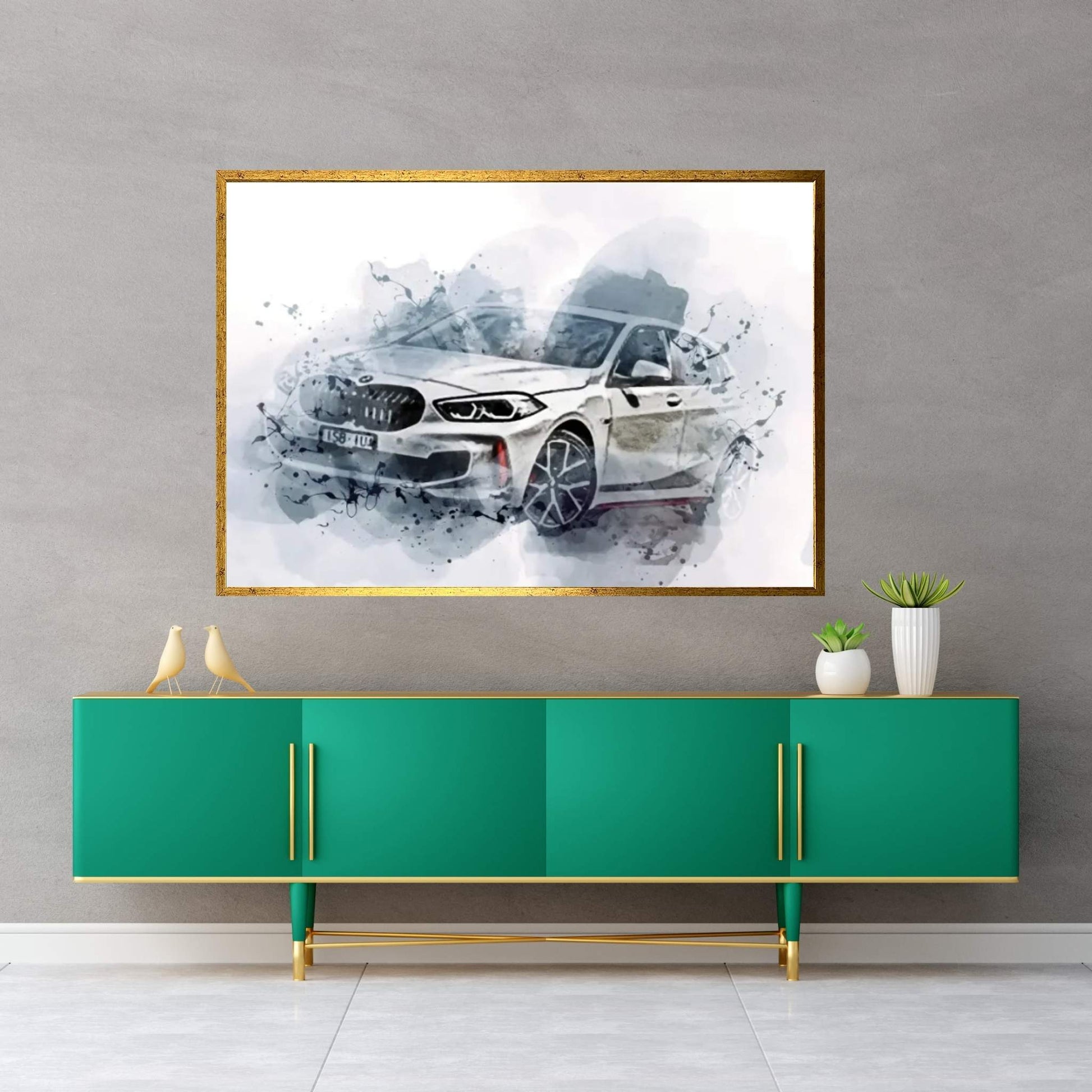 BMW 128Ti Offroad 2022 Cars Au-Spec BMW F40 Canvas Wall Art - Y Canvas