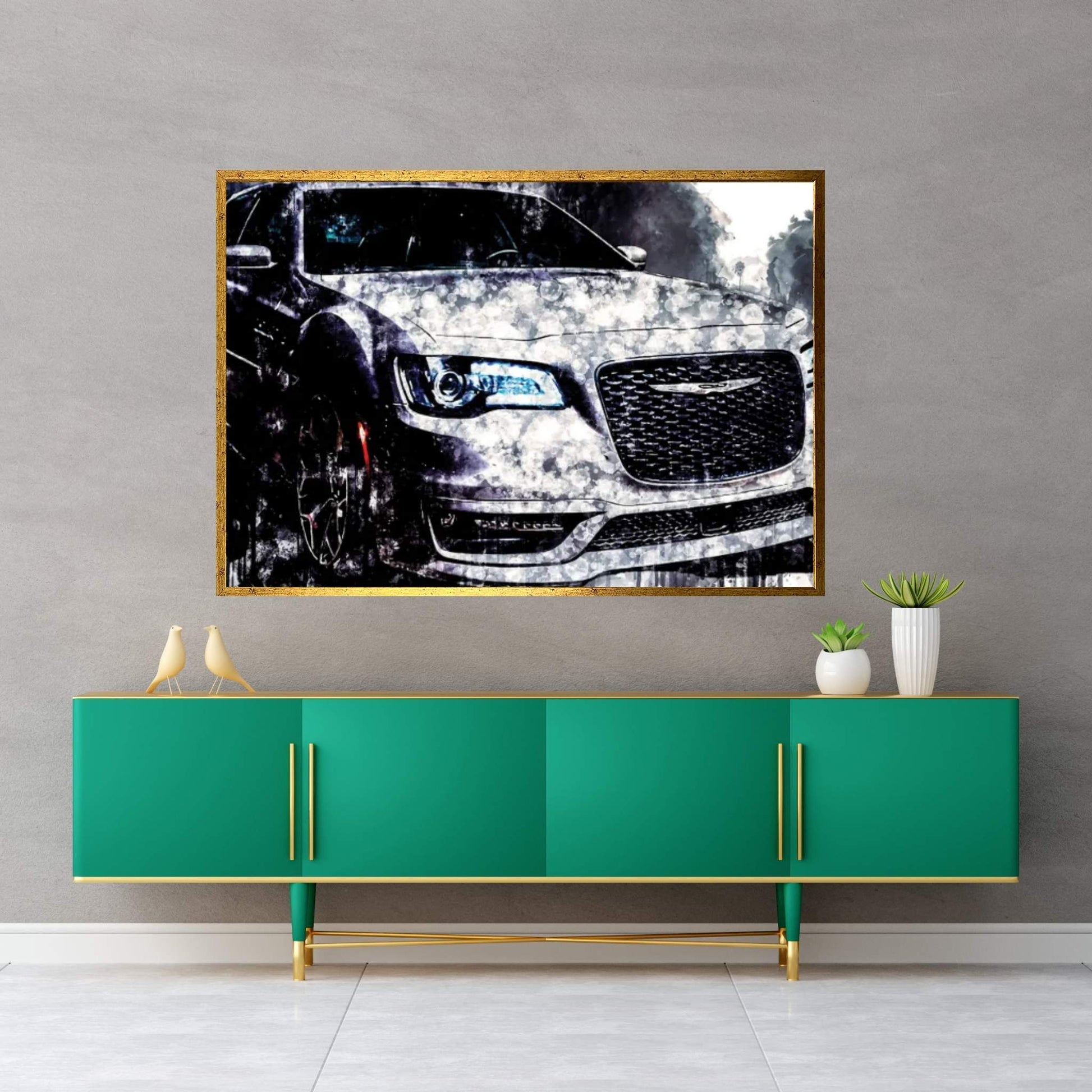 2018 Chrysler 300S Canvas Wall Art - Y Canvas