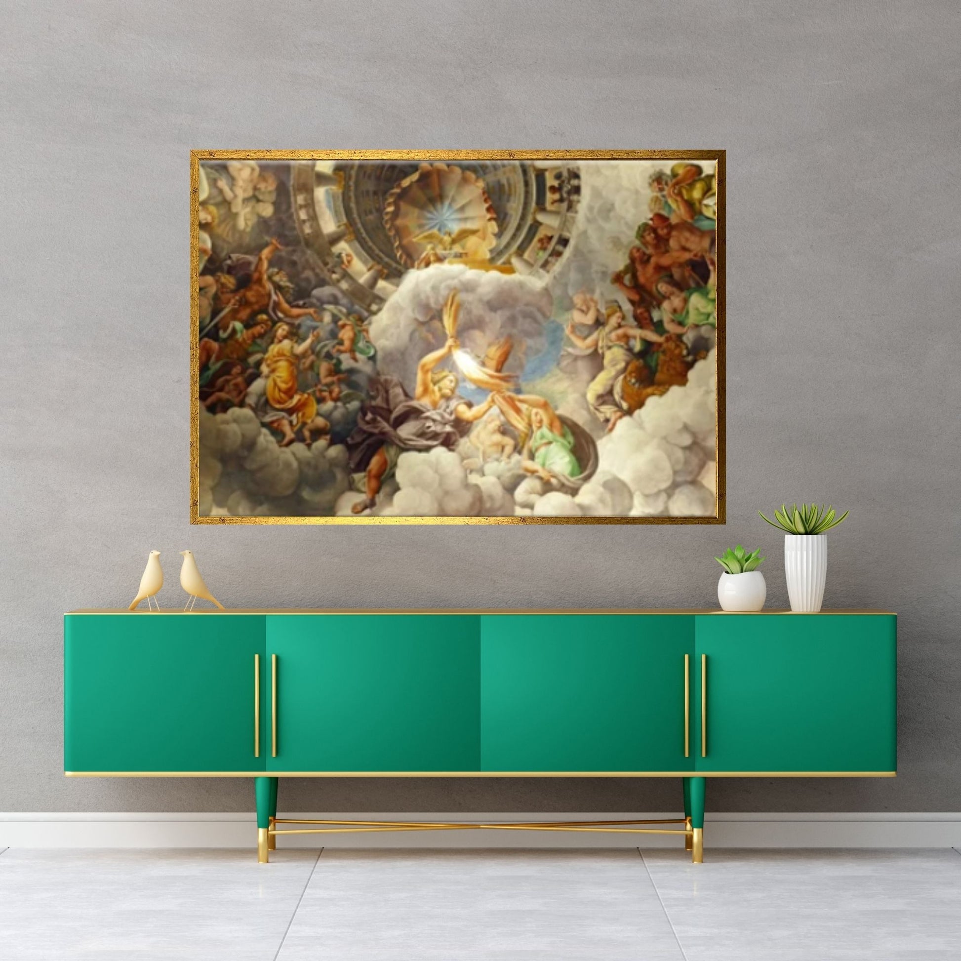 Large Zeus & Hera, Greek Mythology Print on Wall Art Canvas - Y Canvas