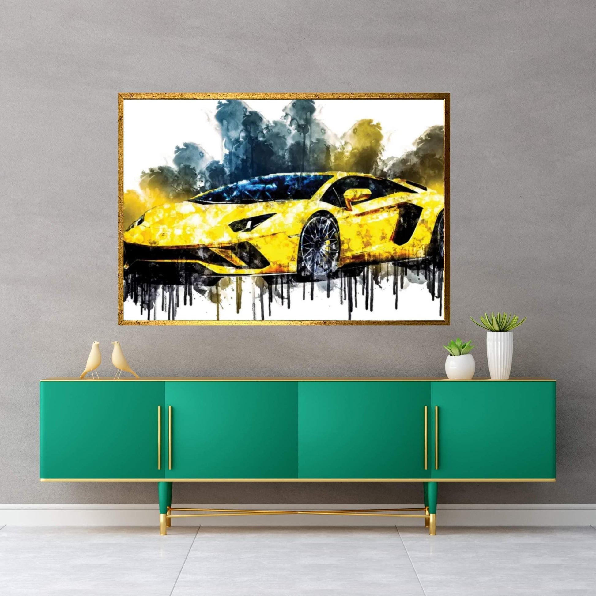 2017 Lamborghini Aventador S Vehicle CXVI Canvas Wall Art - Y Canvas