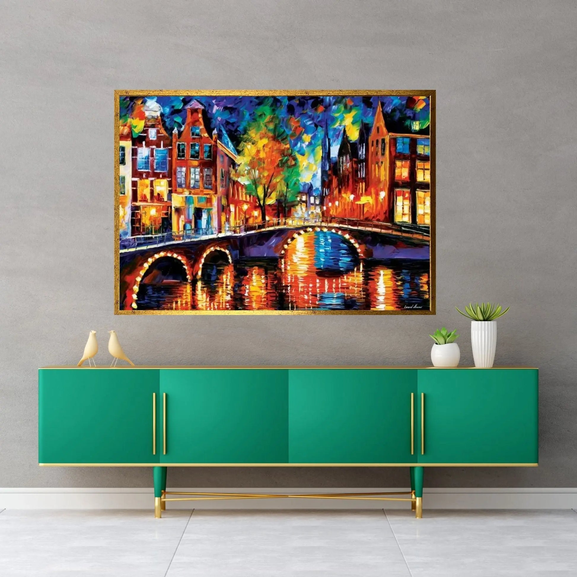 The Bridges Of Amsterdam Canvas Wall Art - Y Canvas