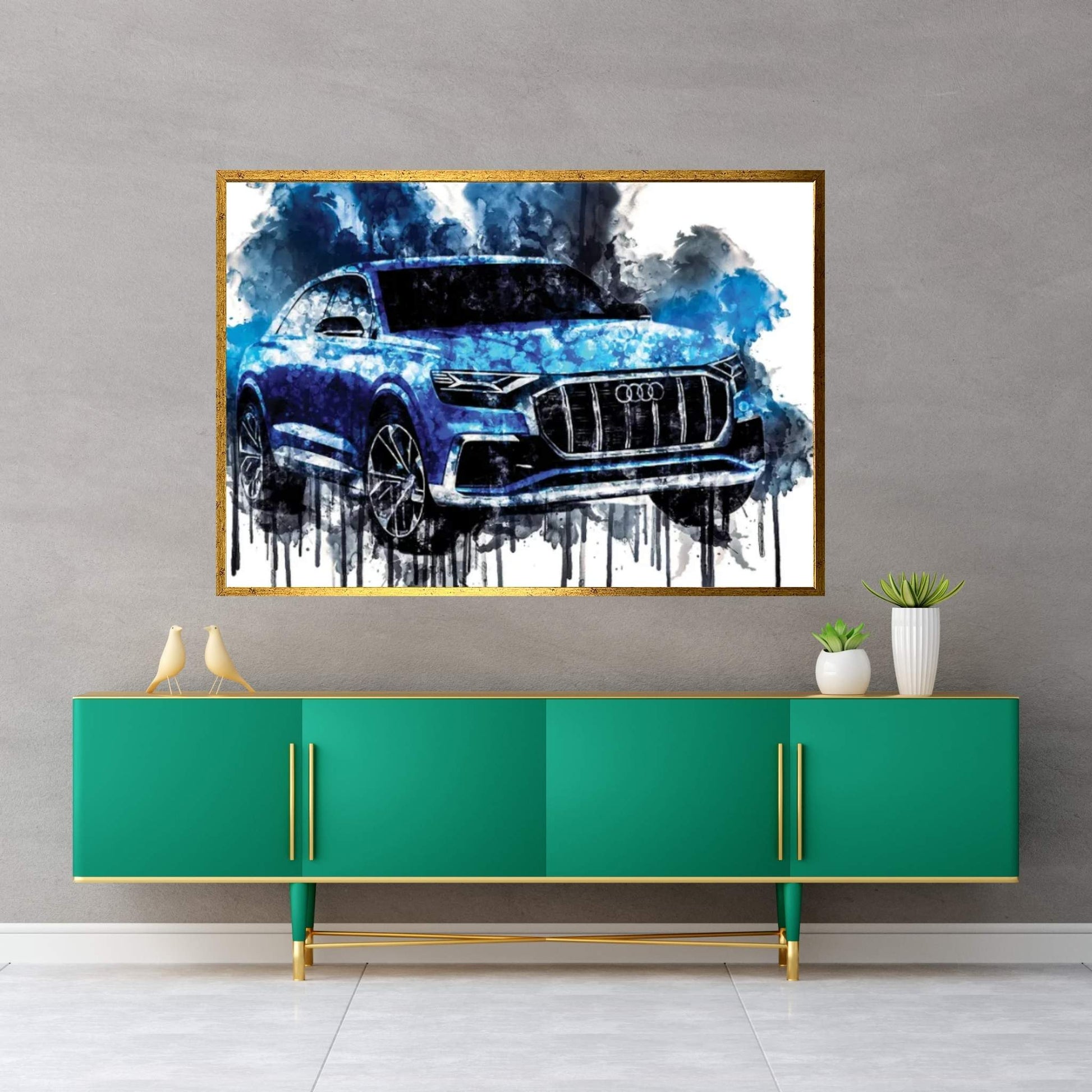 2018 Audi Q8 Concept Canvas Wall Art - Y Canvas