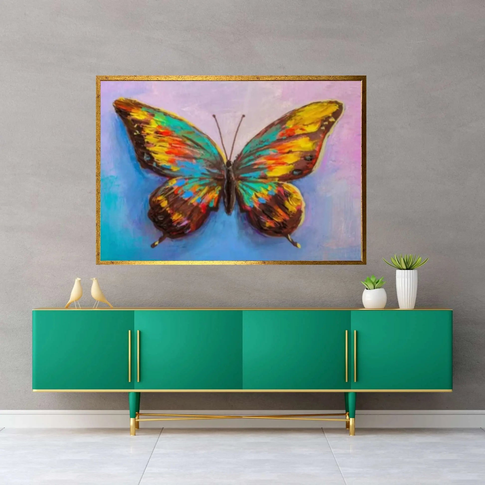 Butterfly Canvas Art Butterfly, Butterfly Wall Decor Animal Painting - Y Canvas