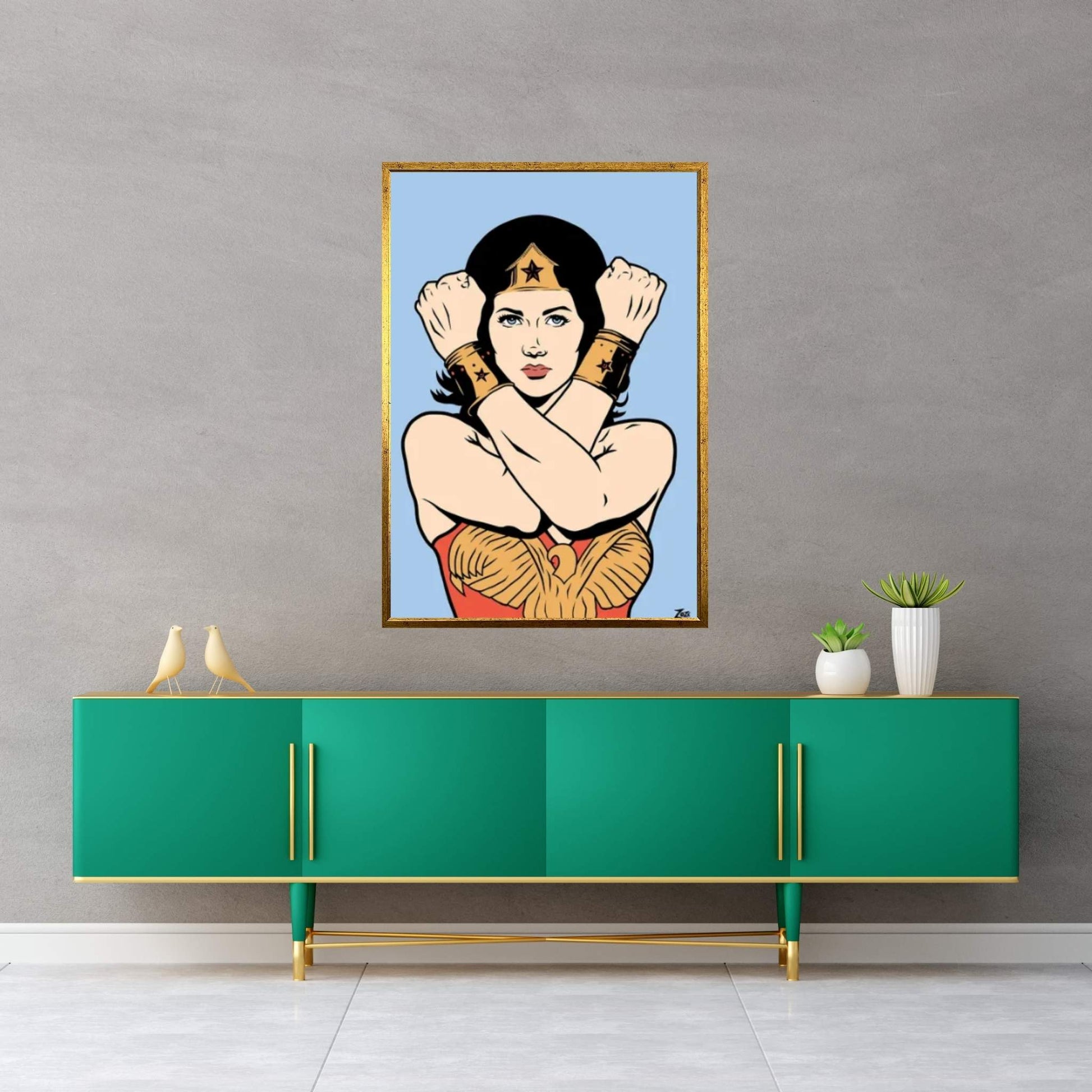 Wonder Woman Canvas Wall Art - Y Canvas