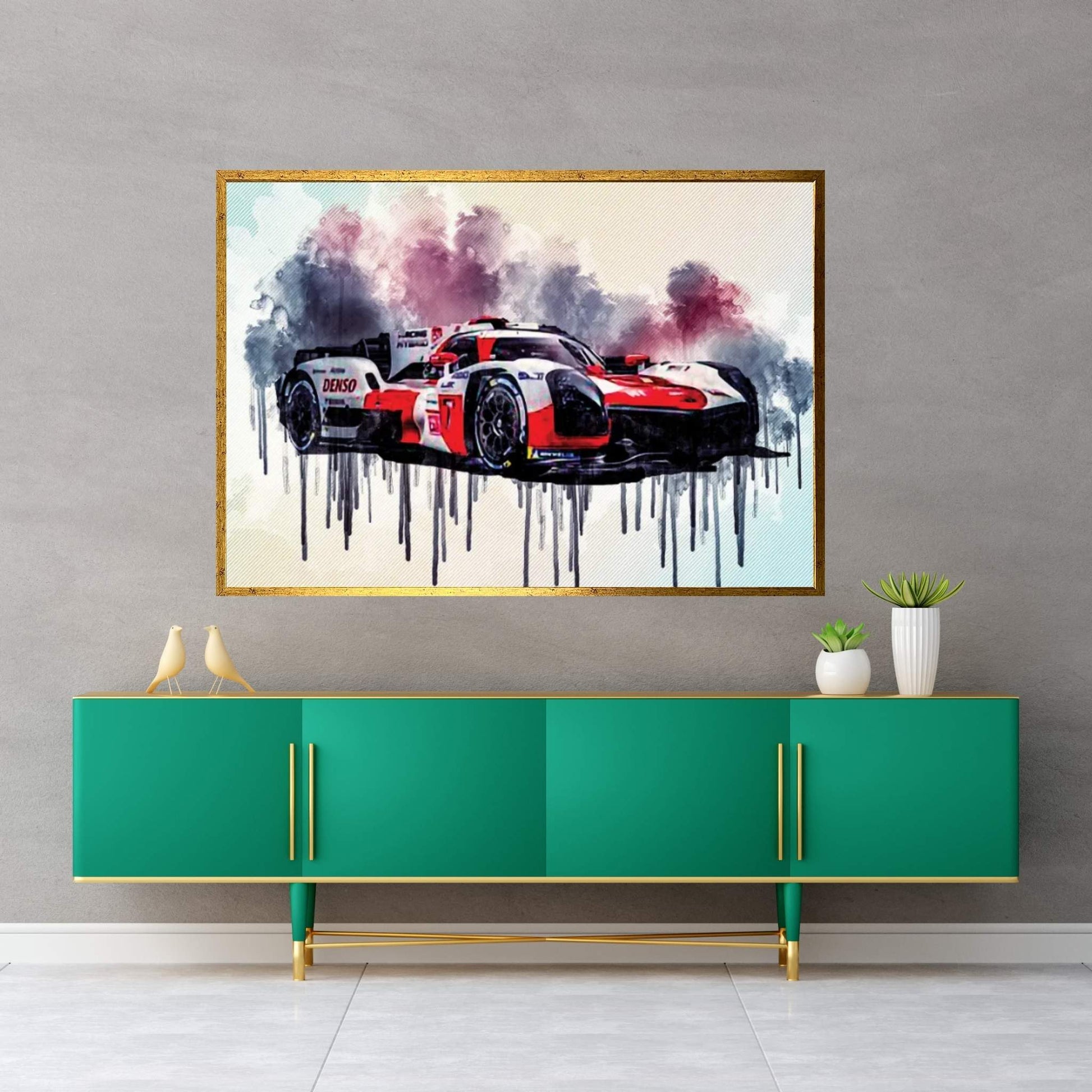 Toyota Gr010 Hybrid 2021 Le Mans Hypercar Lmh Race Cars Gazoo Racing Japanese Sports Cars Canvas Wall Art - Y Canvas