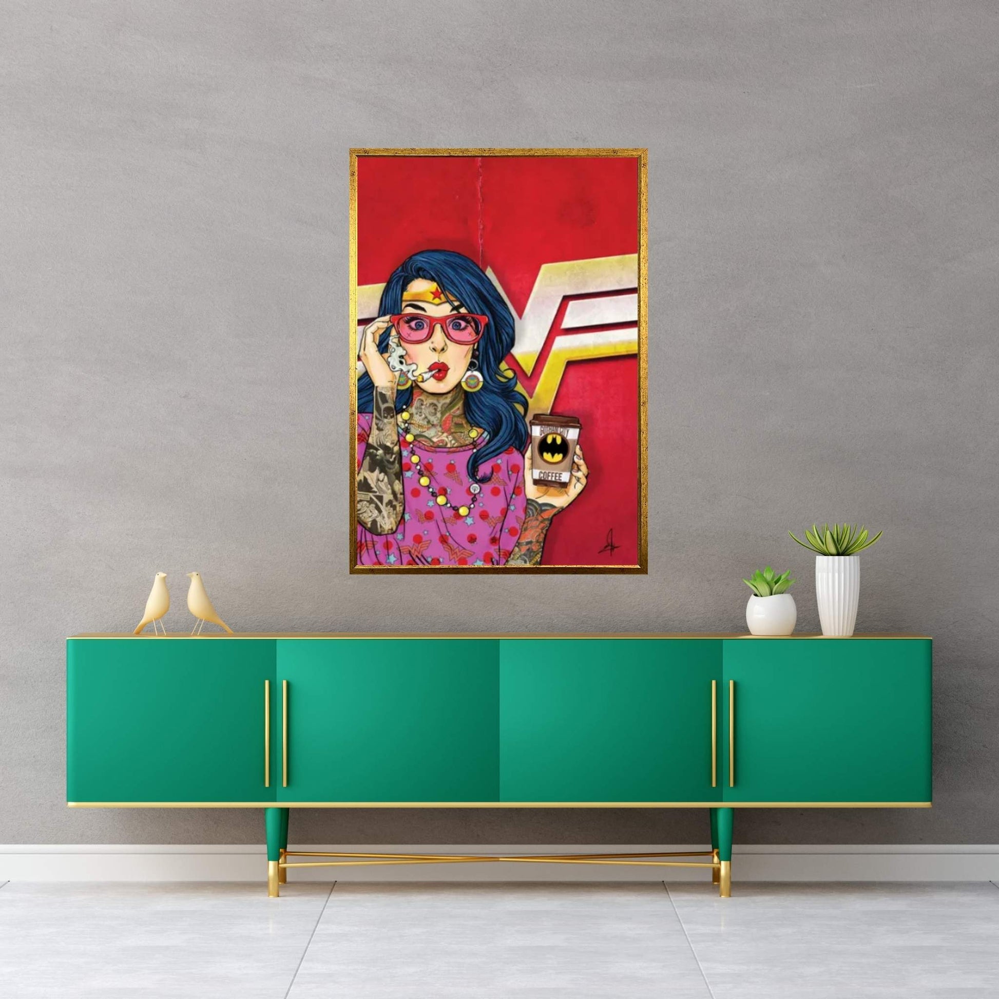 WW Retro Canvas Wall Art - Y Canvas