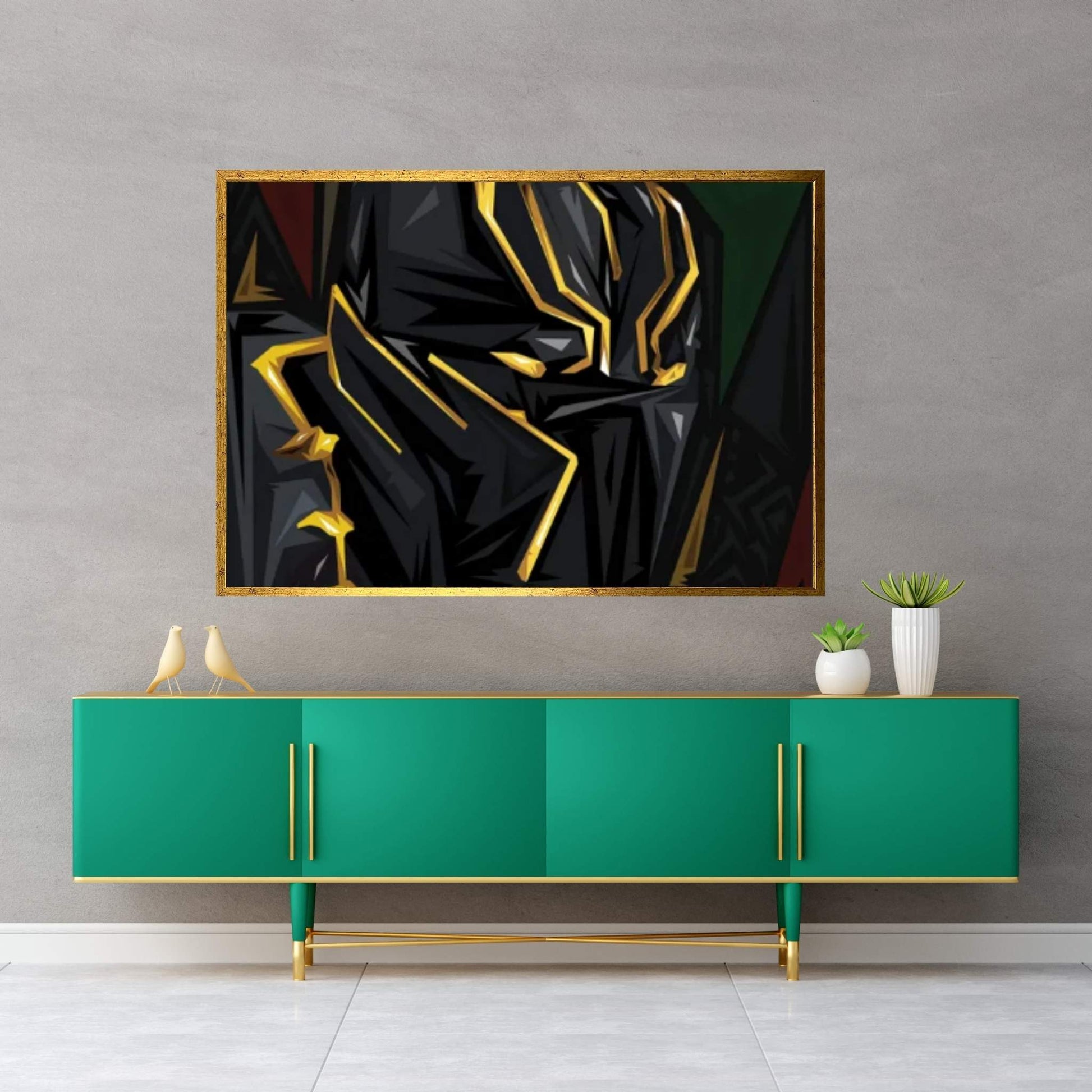 Black Panther II Canvas Wall Art - Y Canvas