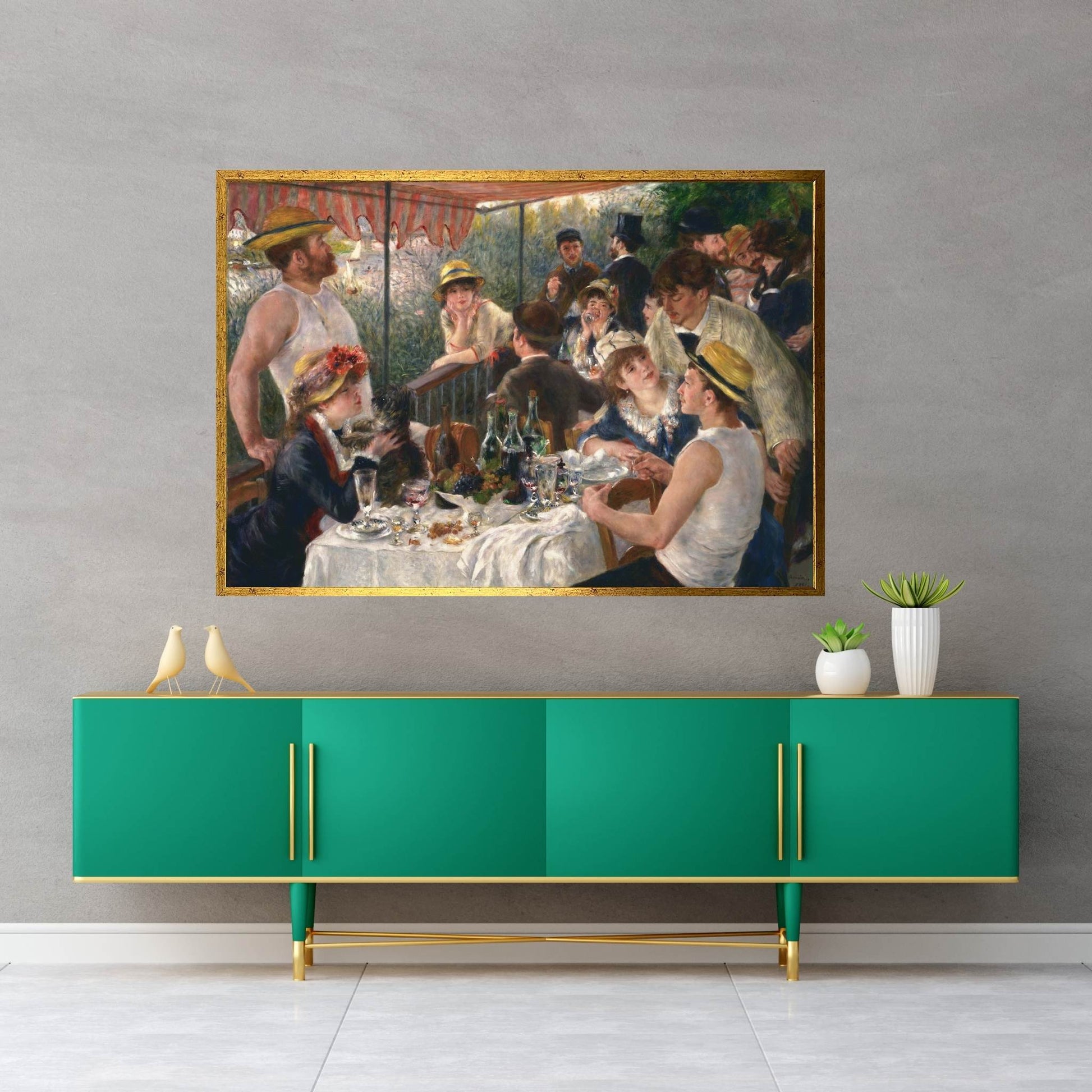 Luncheon of the Boating Party Canvas Wall Art - Y Canvas