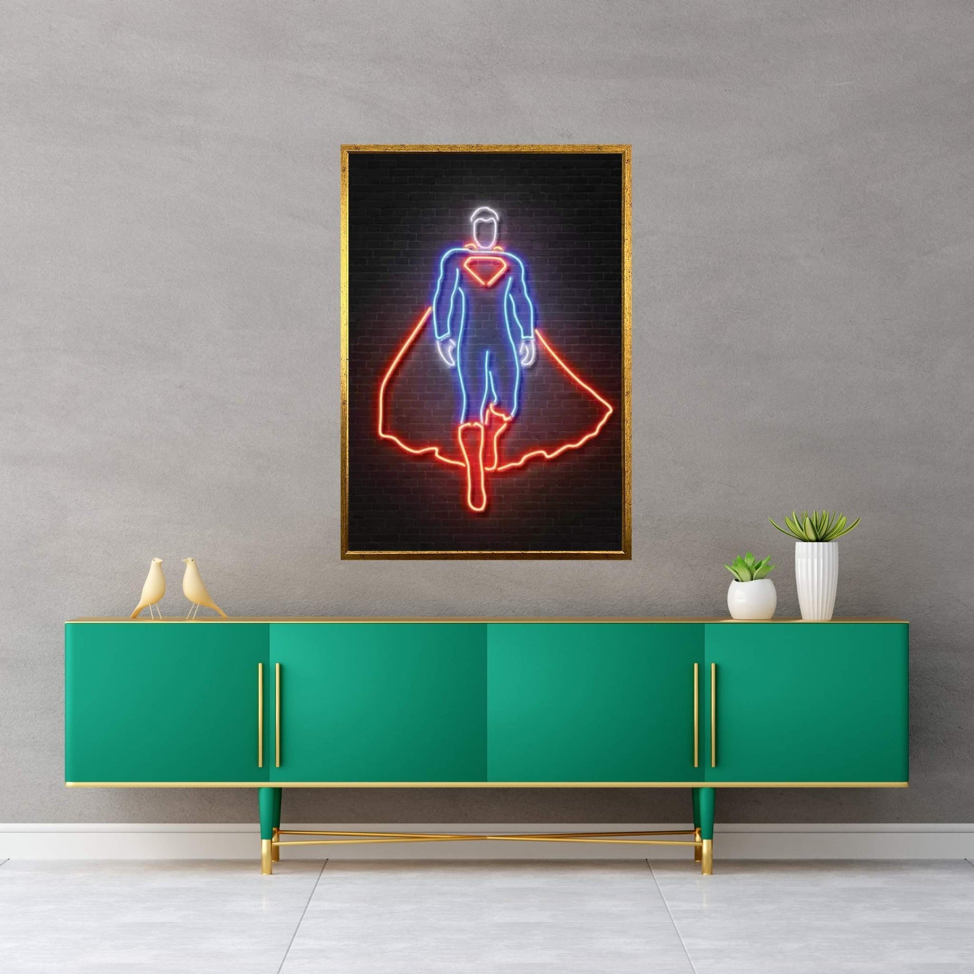 Superman Canvas Wall Art - Y Canvas