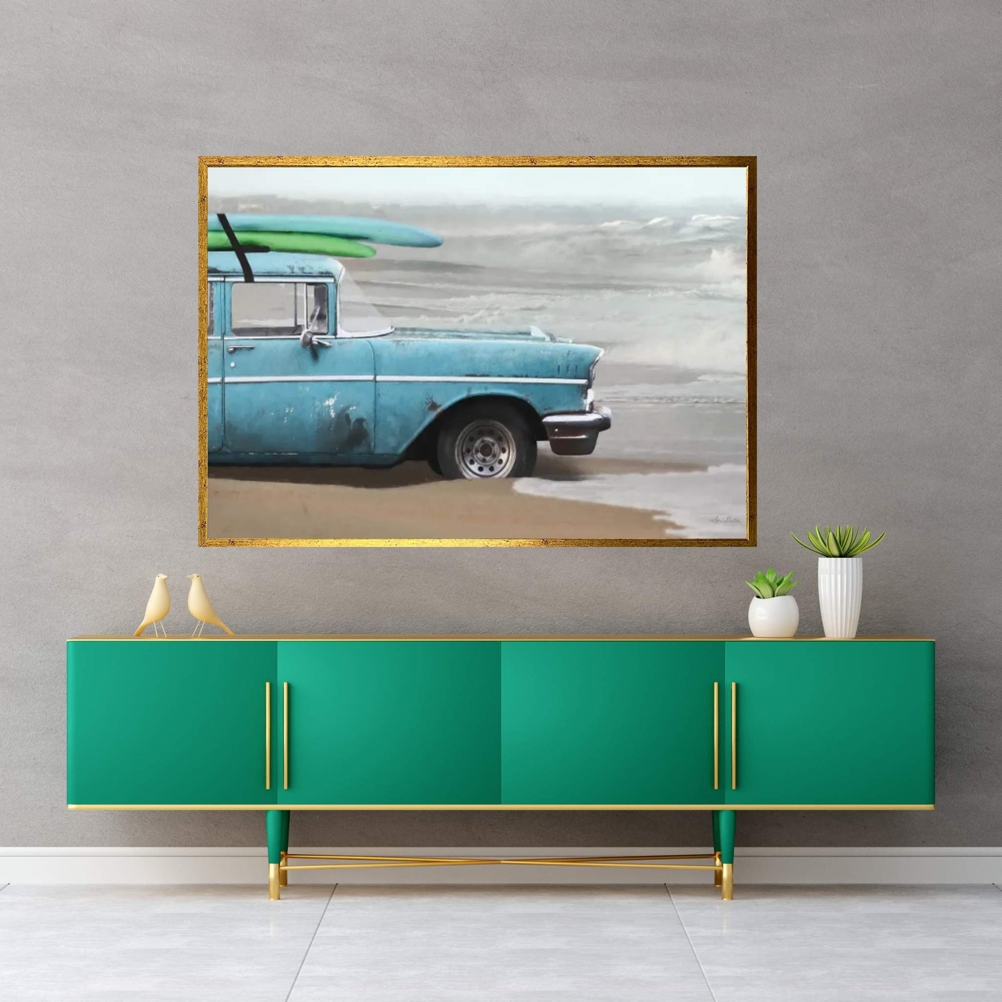 My Wave Is Waiting Canvas Wall Art - Y Canvas