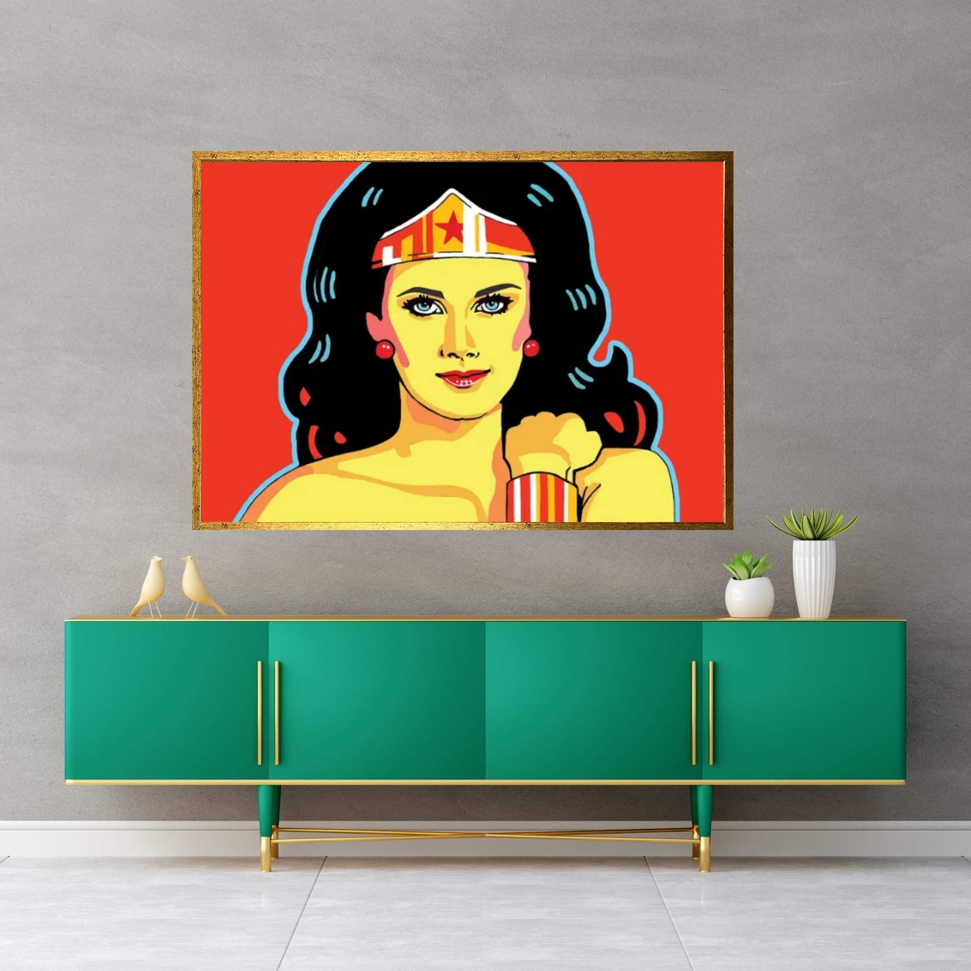 Wonder Woman Canvas Wall Art - Y Canvas