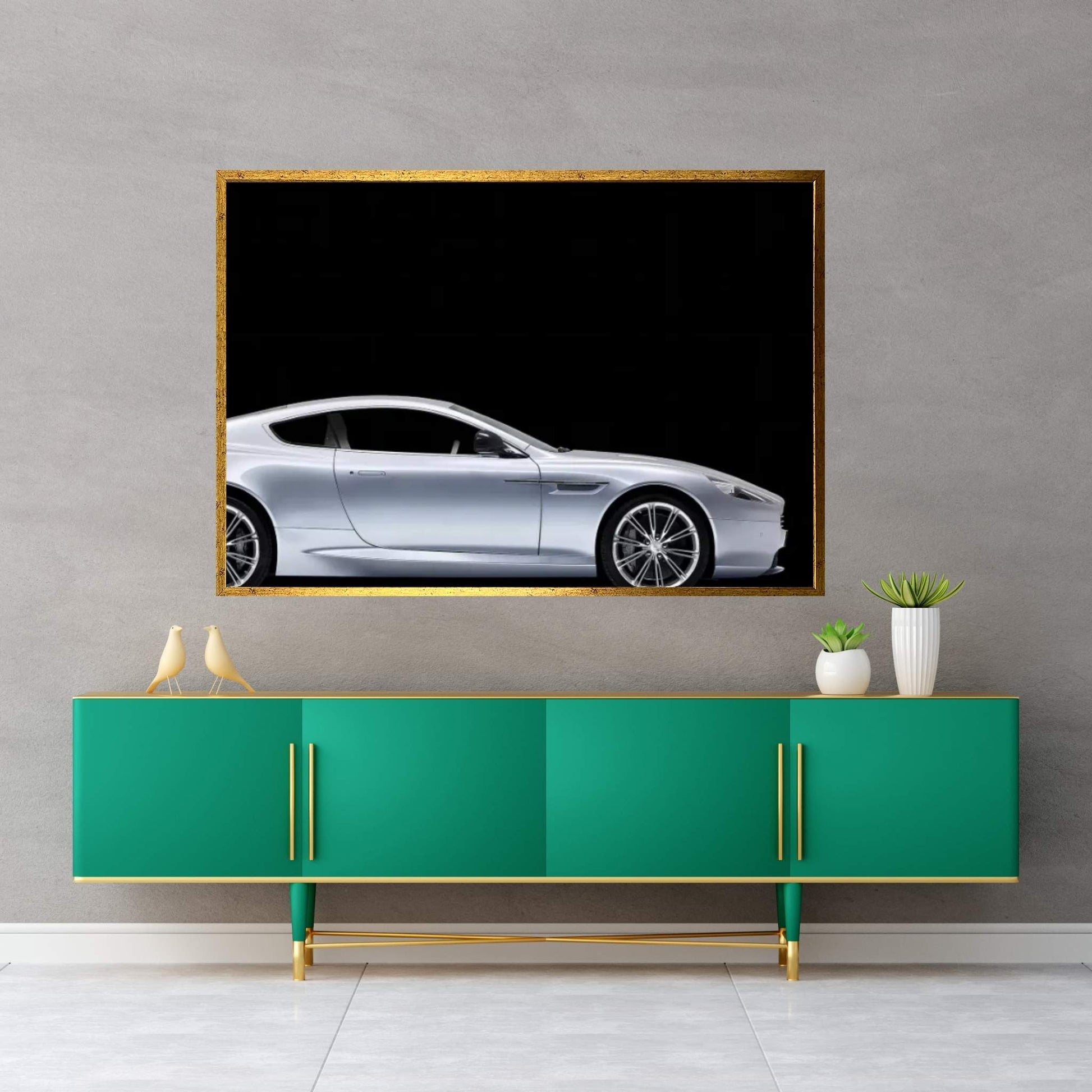 Aston-Martin DB9 Canvas Wall Art - Y Canvas