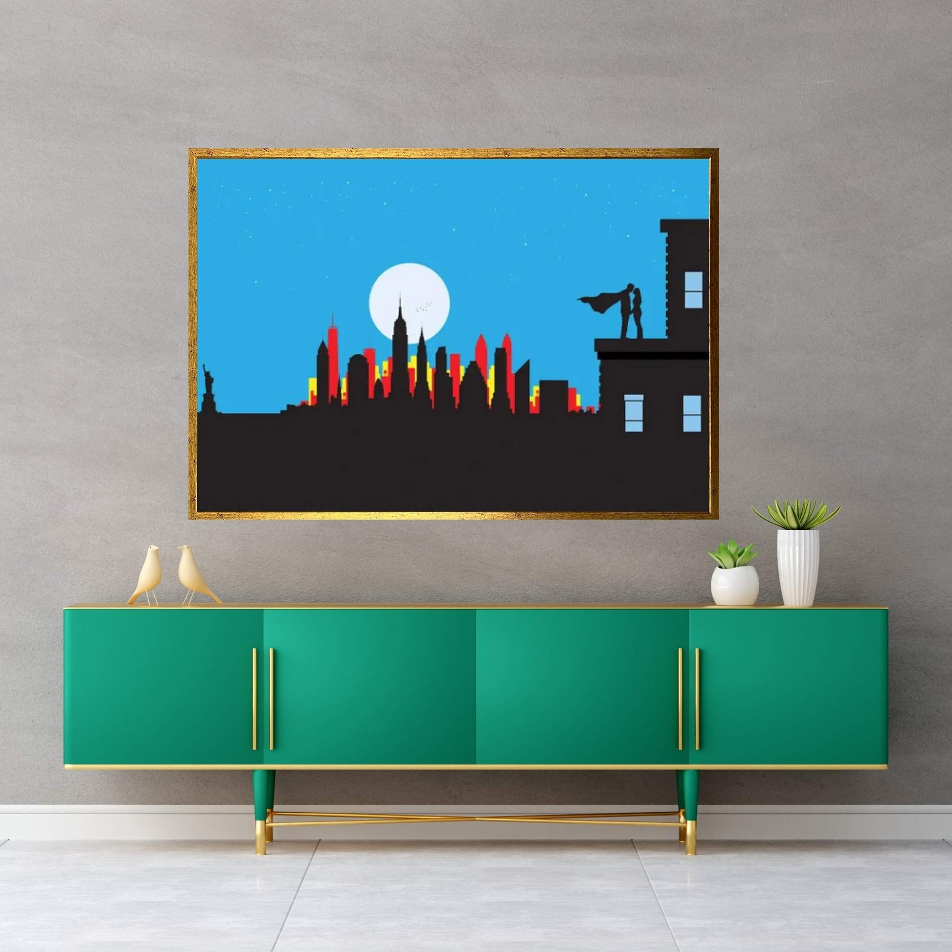 Superman Canvas Wall Art - Y Canvas