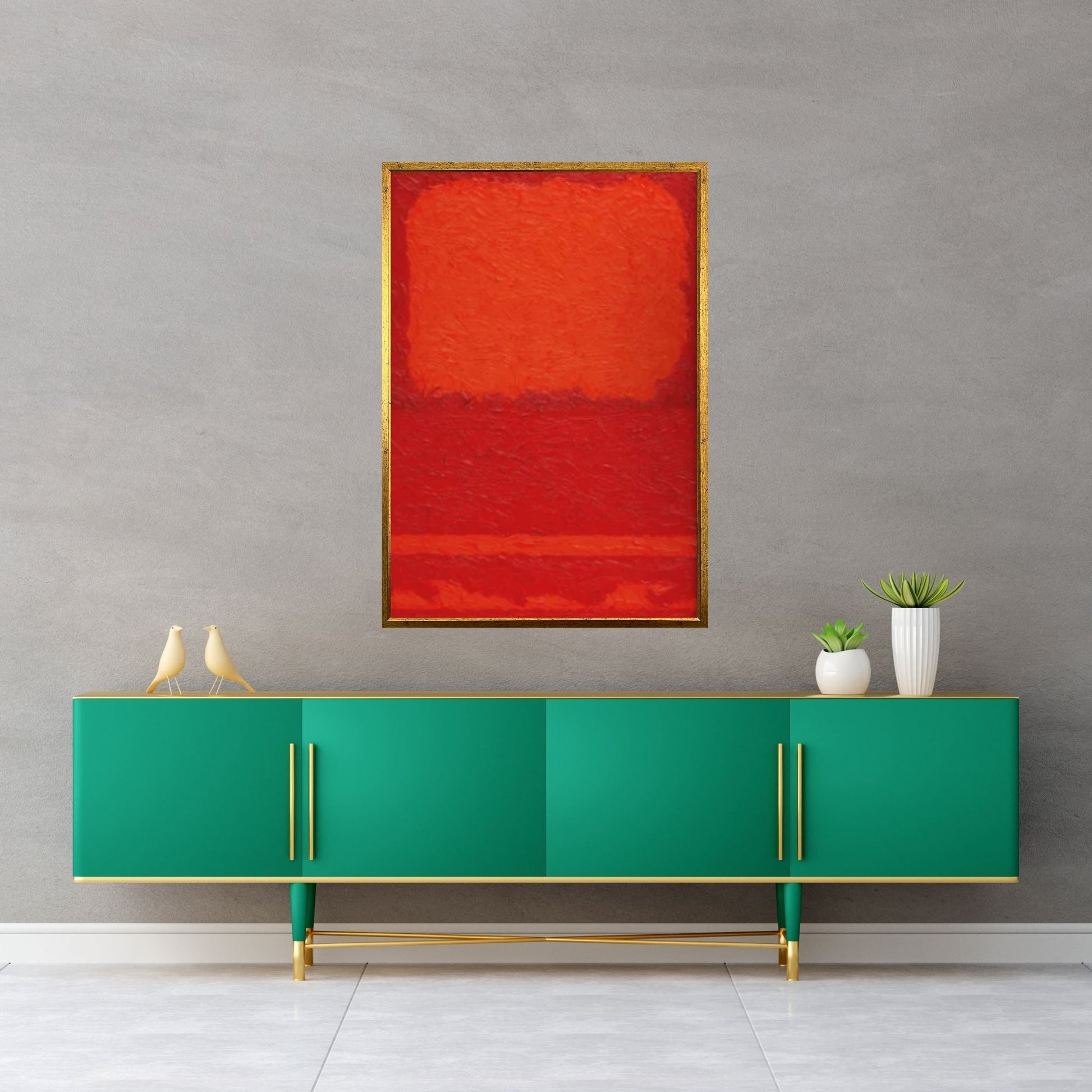 Mark Rothko Exhibition Canvas Wall Art Poster, Minimalist Decor - Y Canvas