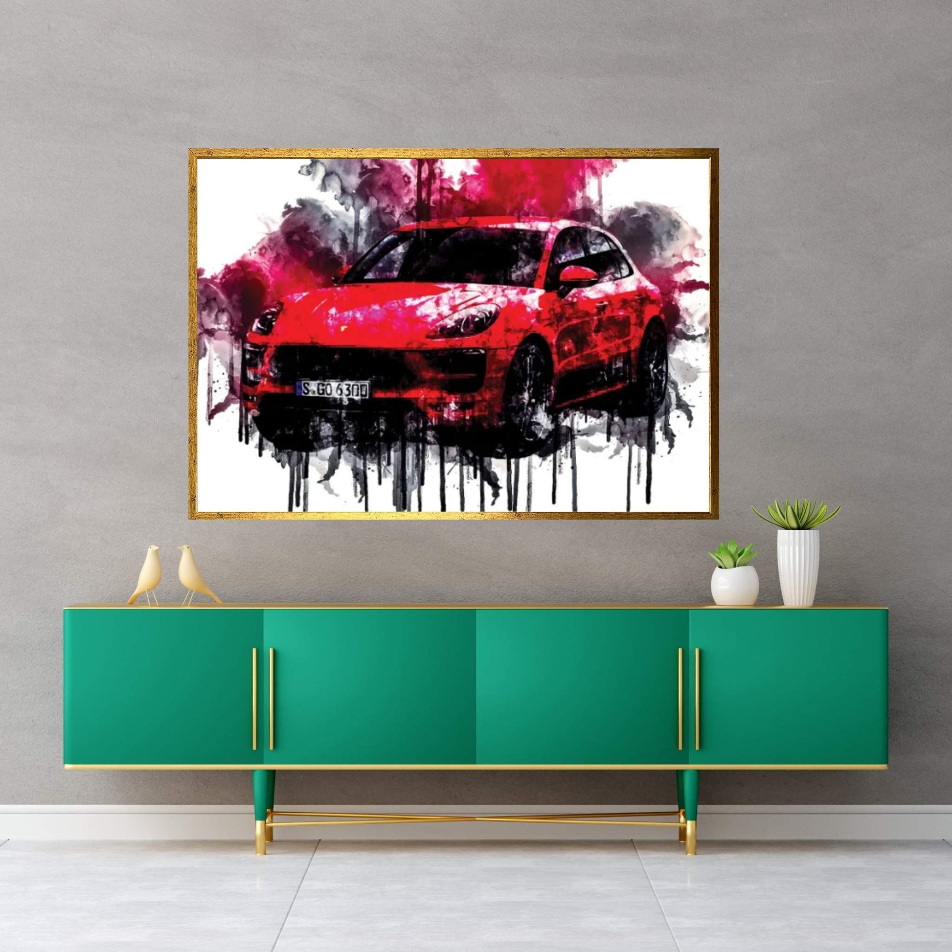 2017 Porsche Macan GTS Canvas Wall Art - Y Canvas