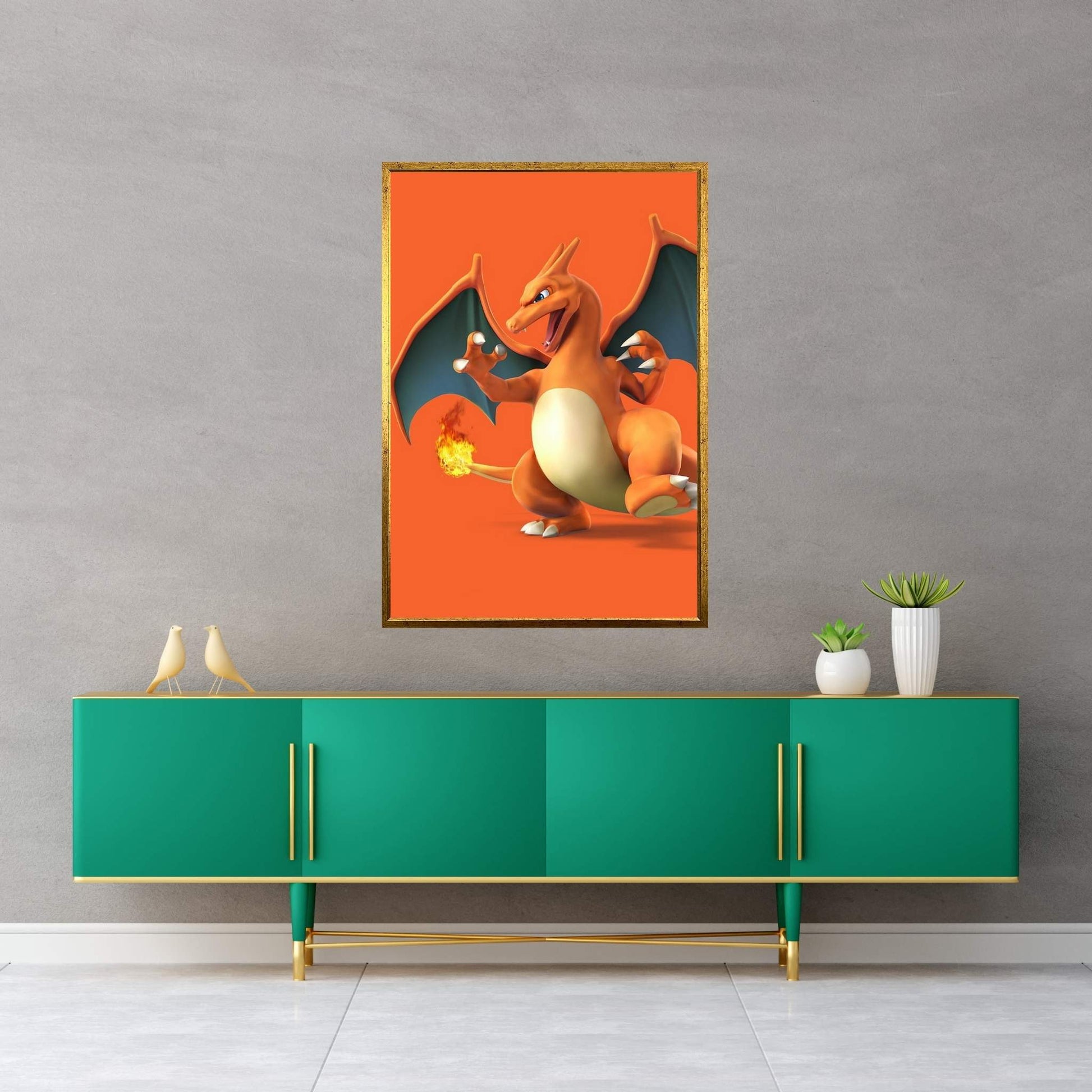 Pokémon - Charizard Canvas Wall Art - Y Canvas