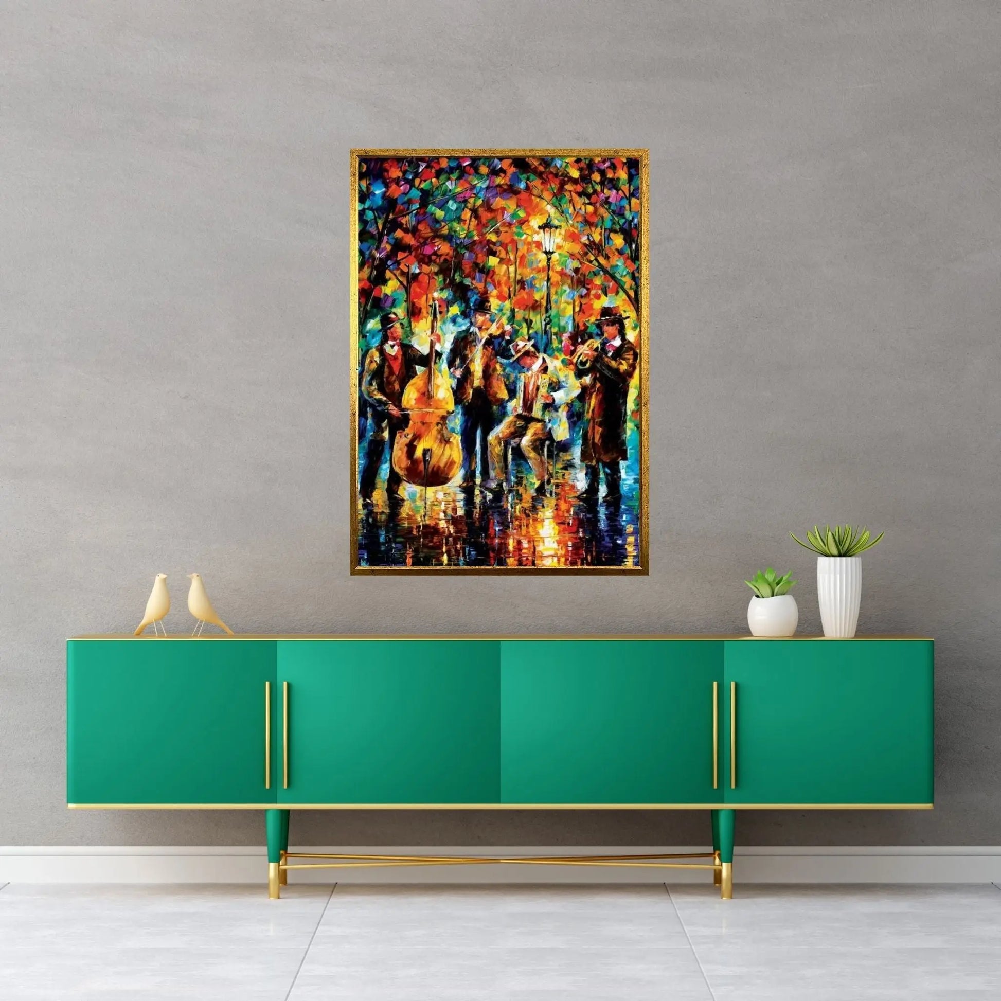 Glowing Music Canvas Wall Art - Y Canvas