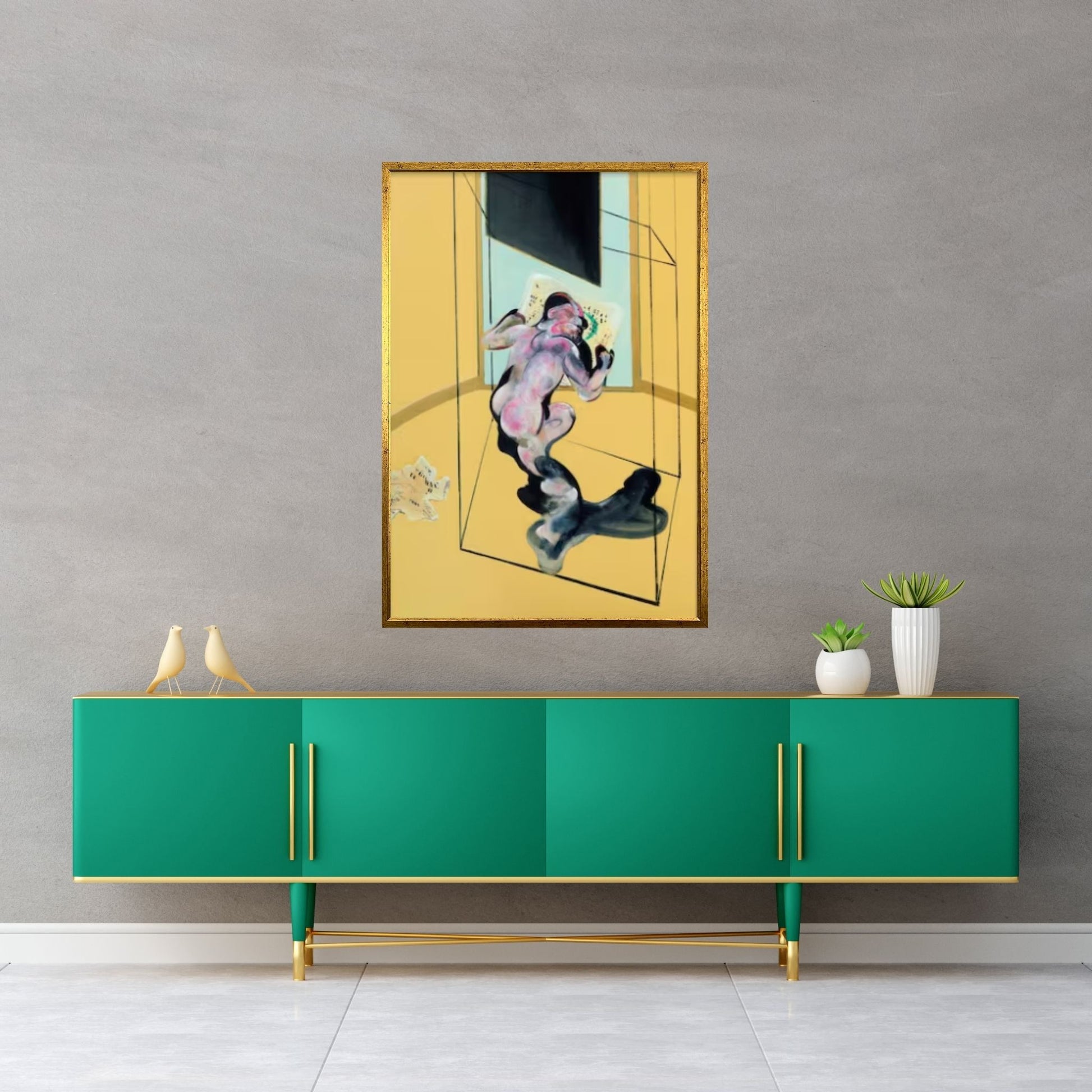 Francis Bacon Painting Modern Art Canvas Wall Art - Painting Reproduction Print - Y Canvas