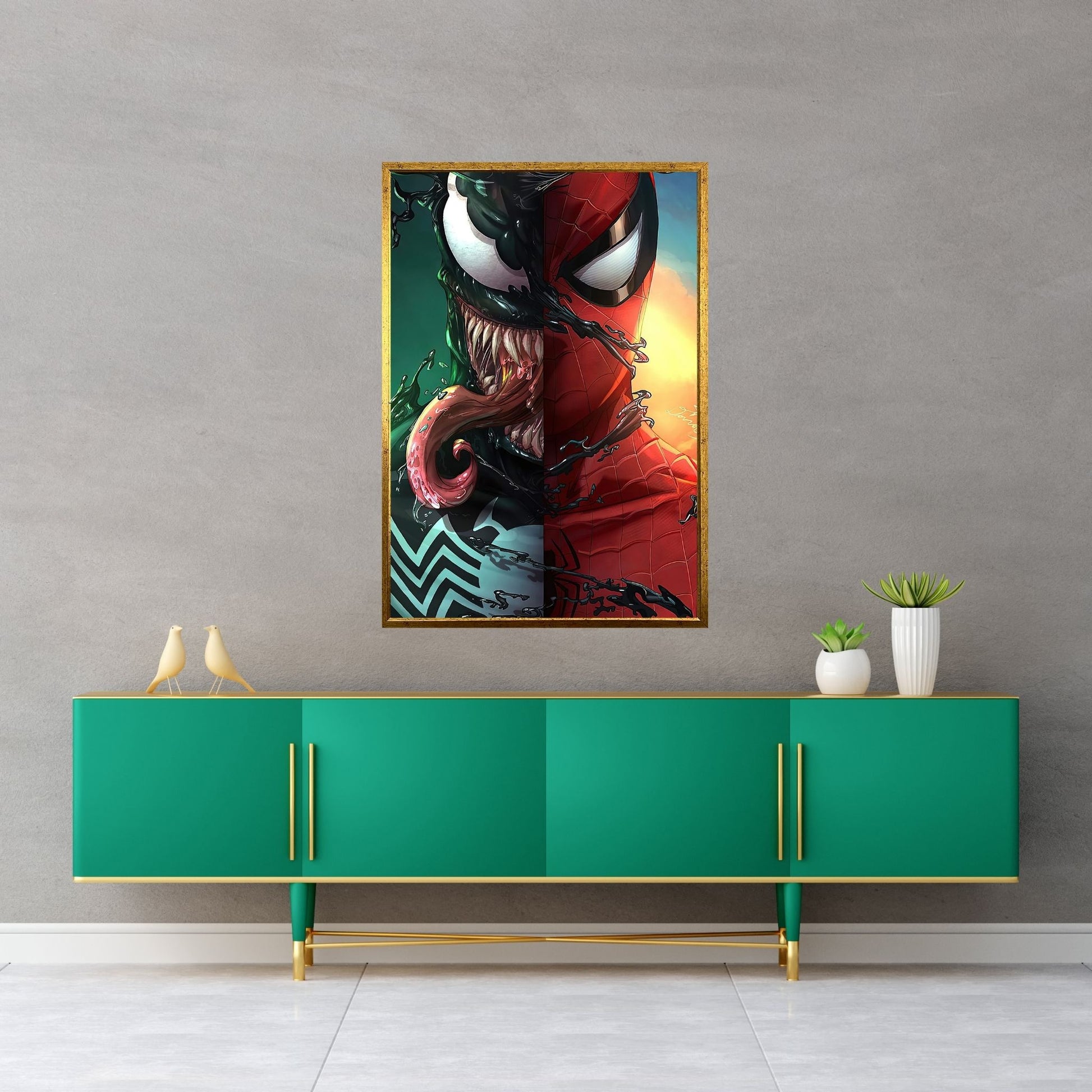 Venom Spiderman Canvas Wall Art - Y Canvas