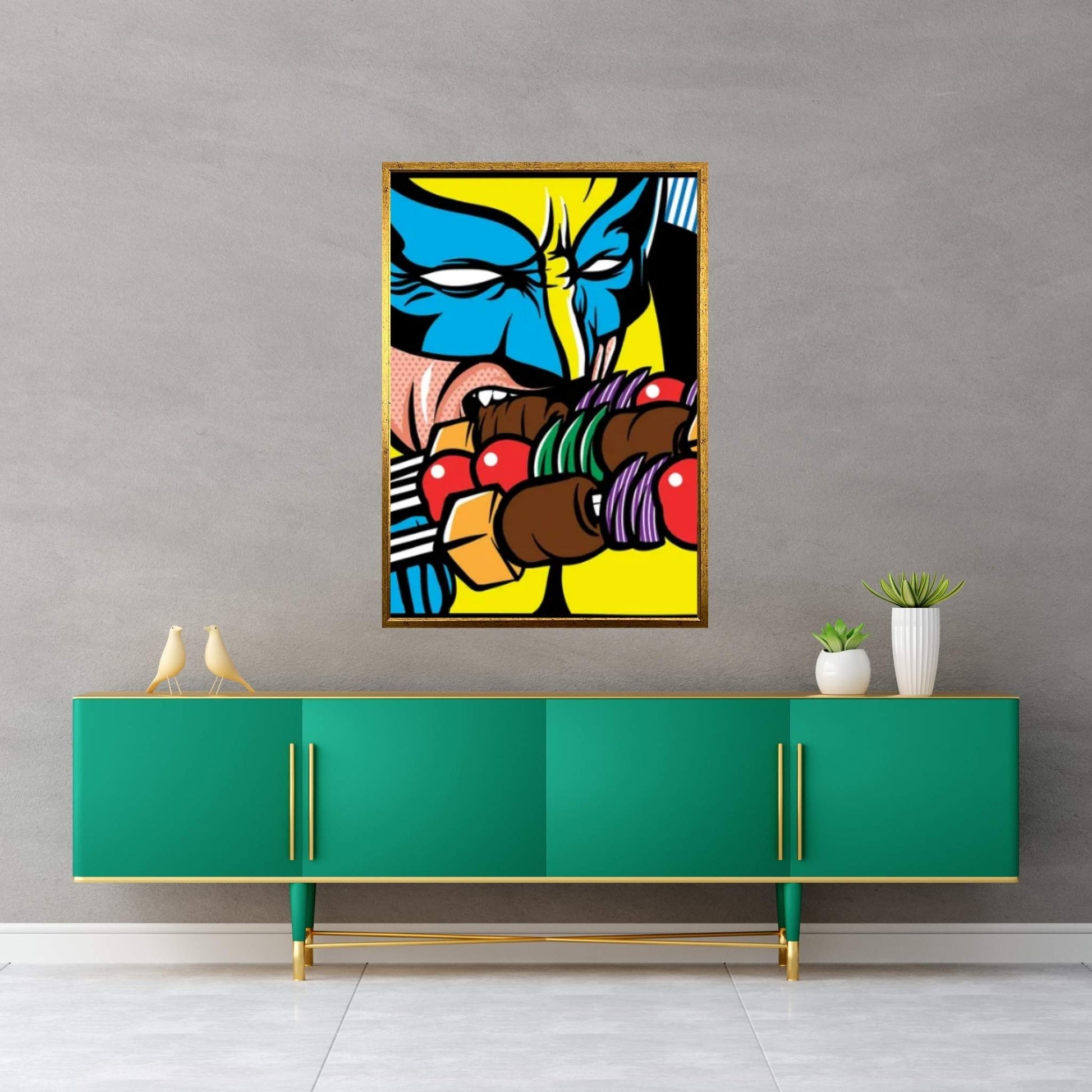 Berserker Skewers Canvas Wall Art - Y Canvas