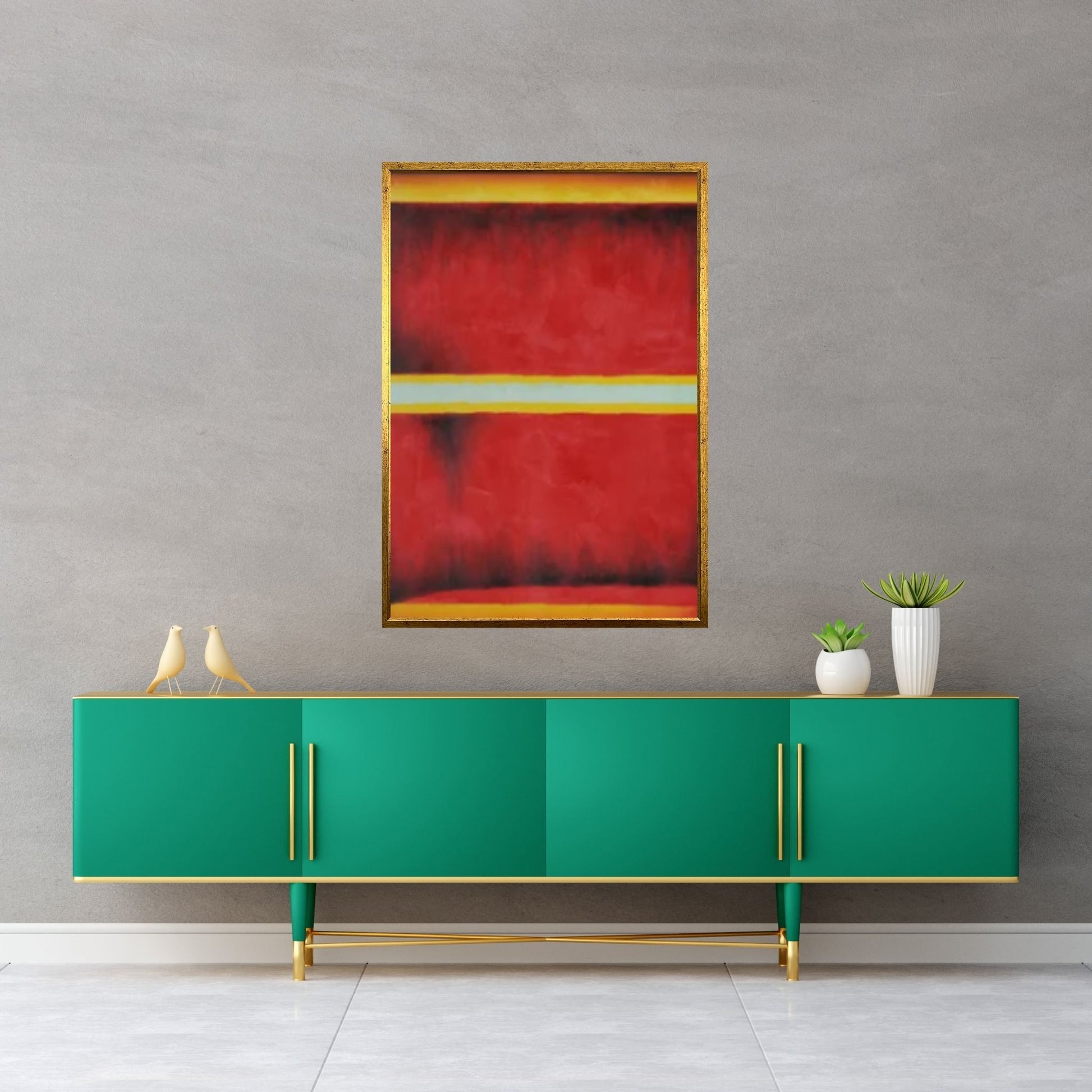 Mark Rothko Frame Canvas/Poster Art Reproduction, Rothko Reproduction, Modern Art Expressionism Painting - Y Canvas