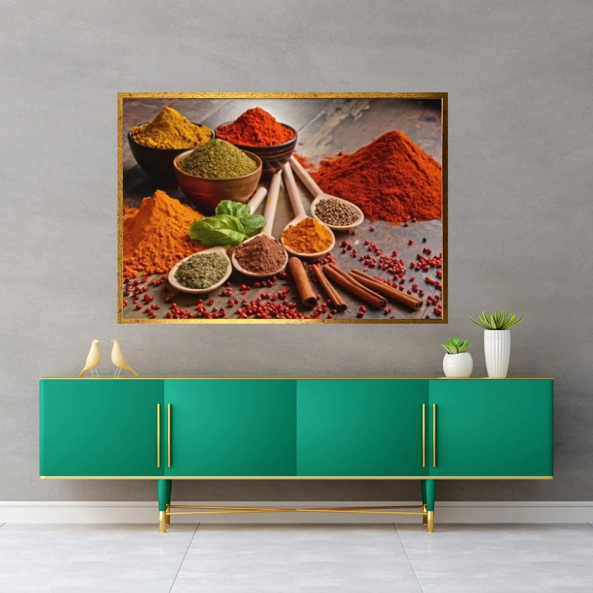 Vegetable Grains Spices Kitchen Canvas Wall Art Paintings Laminas Para Cuadros Scandinavian Poster Wall Art Picture for Interior Decor - Y Canvas