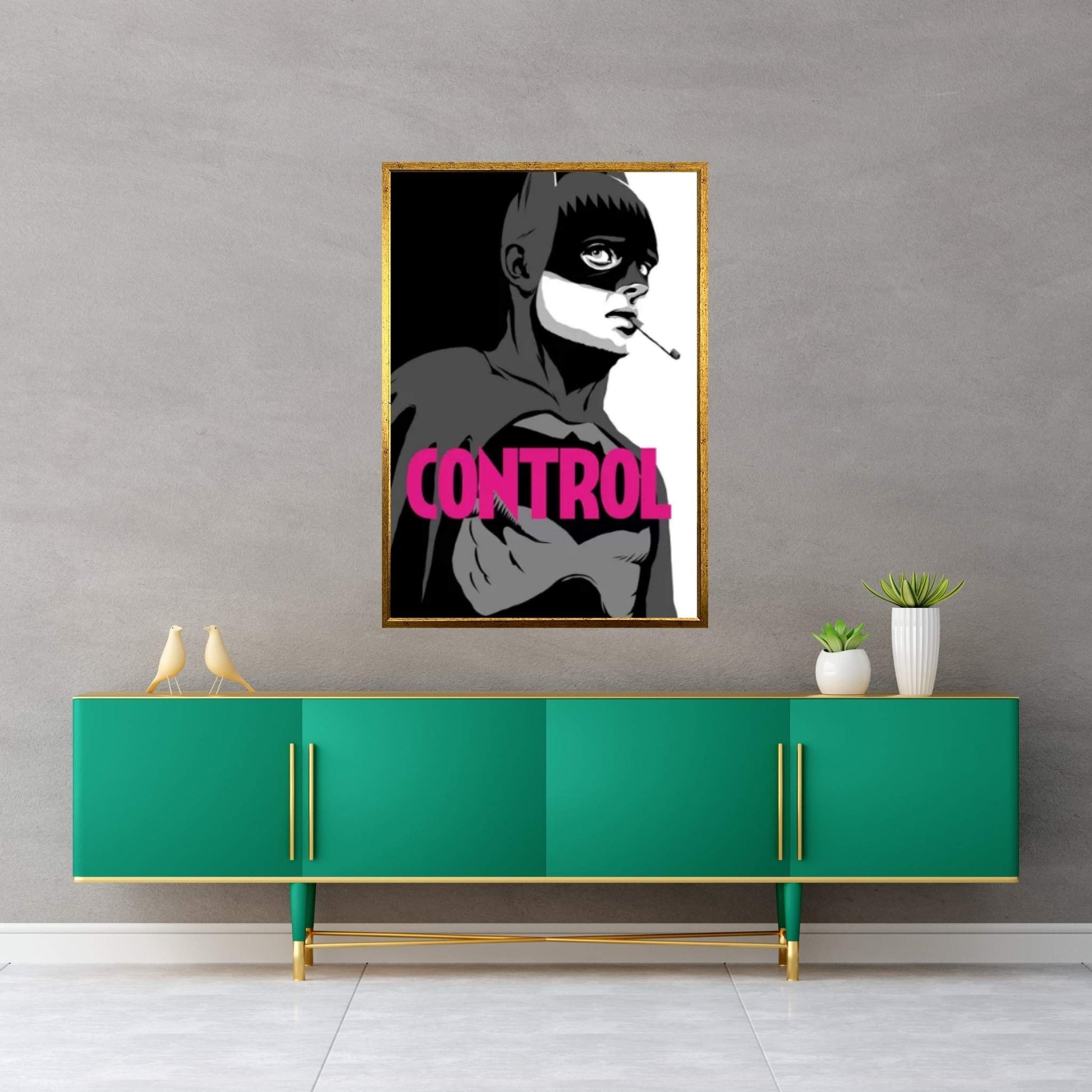 BatControl - The B&W Edit Canvas Wall Art - Y Canvas