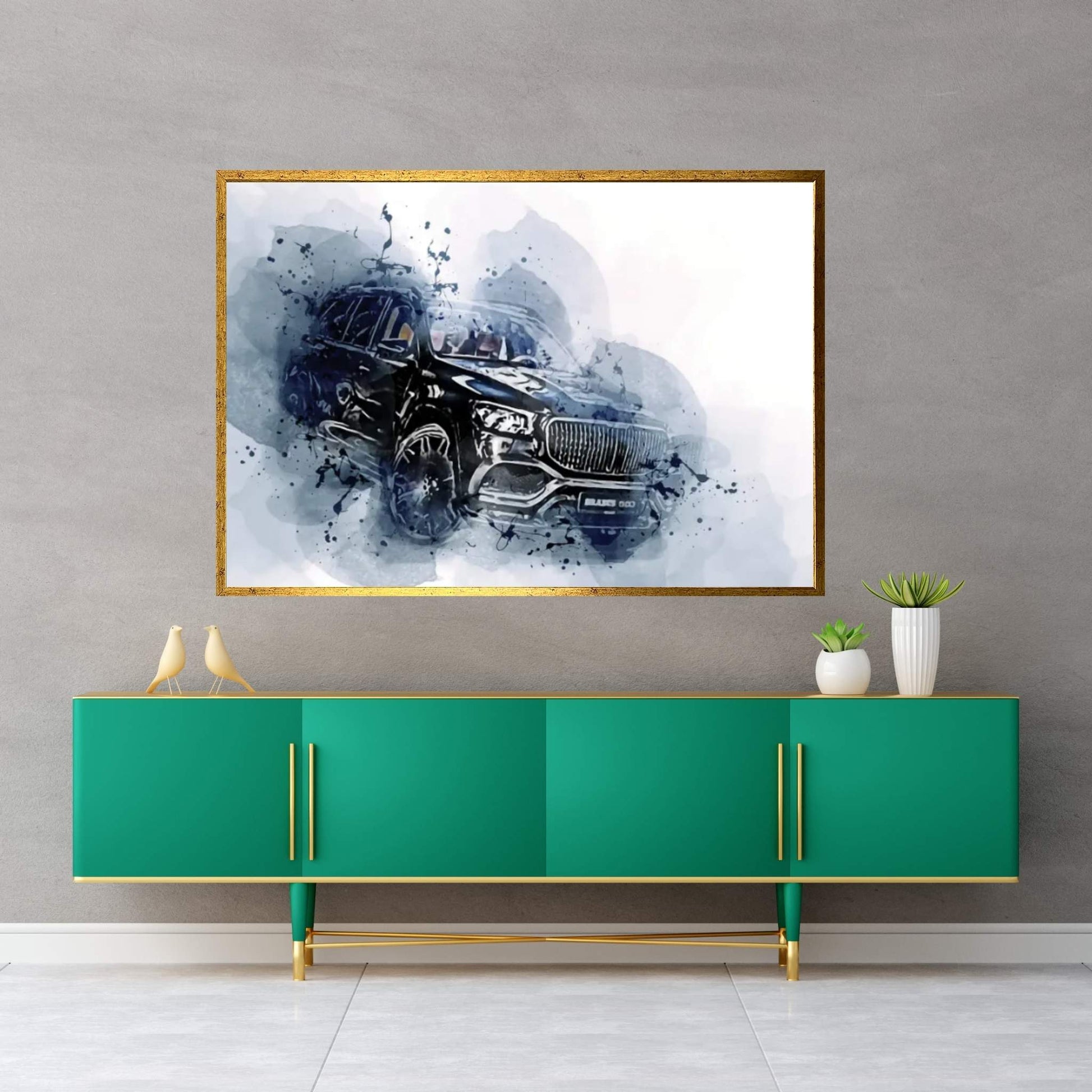 Brabus 800 Luxury Suv Mercedes-Maybach Gls 700 Canvas Wall Art - Y Canvas