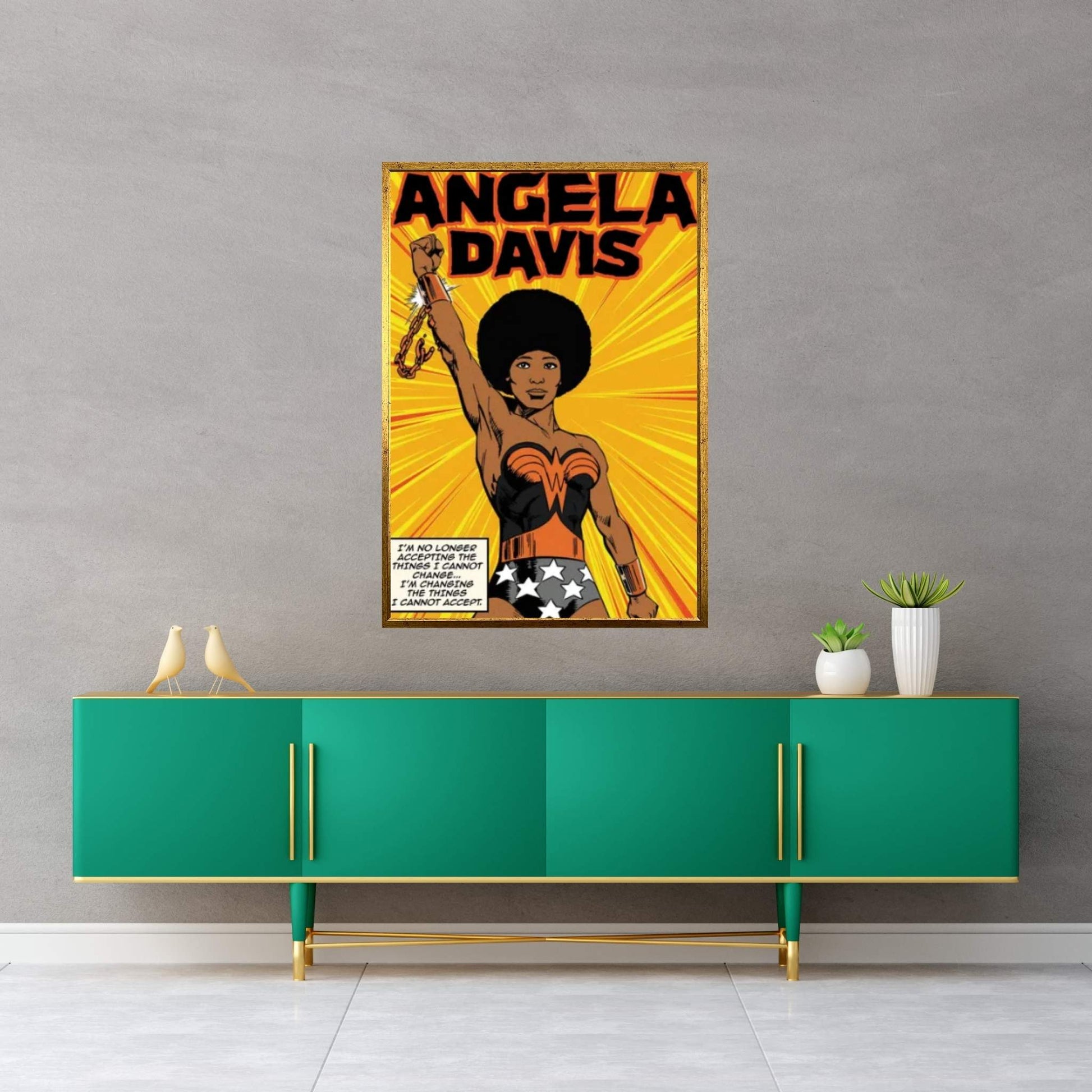 Angela Canvas Wall Art - Y Canvas