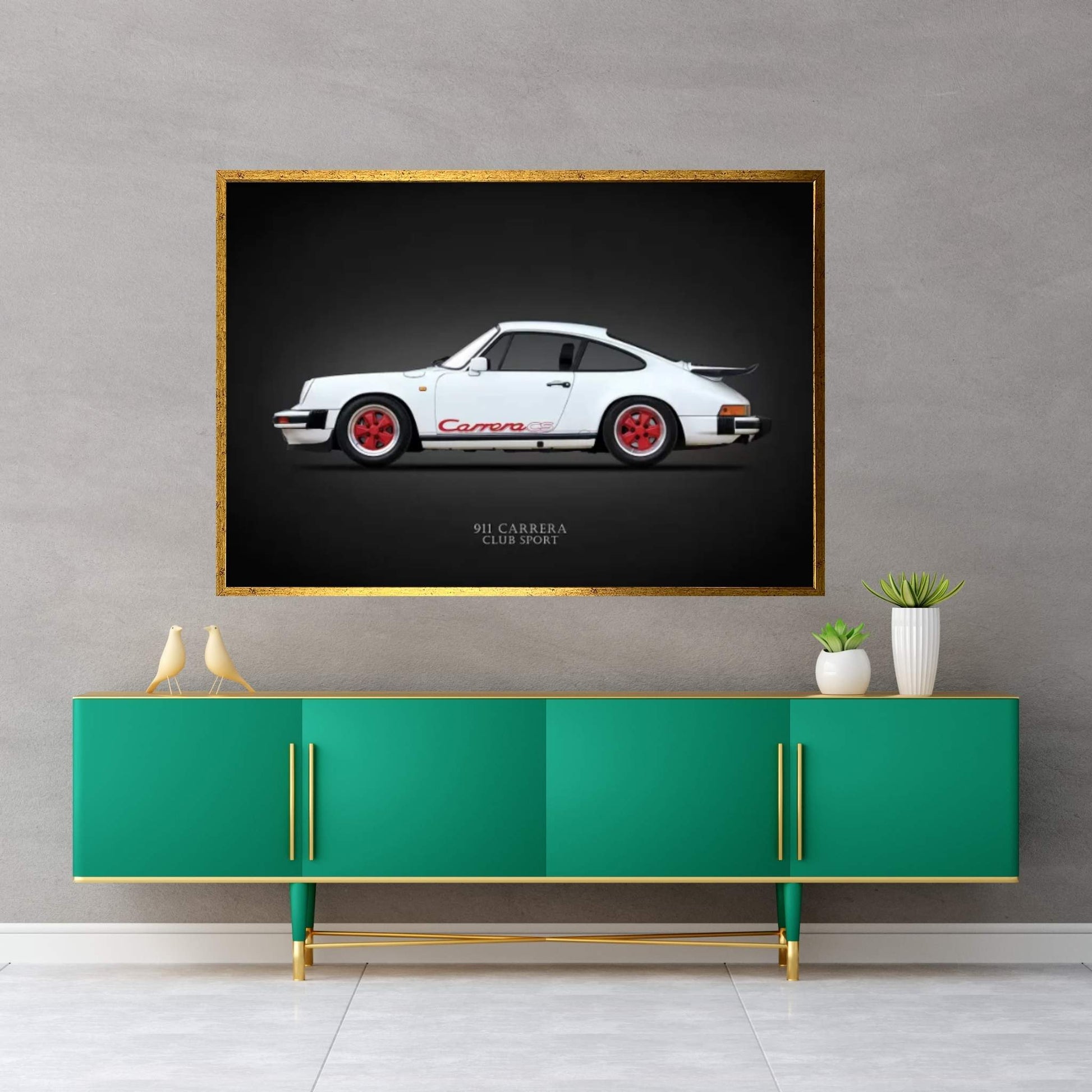 Porsche Carrera Club Sport '88 Canvas Wall Art - Y Canvas