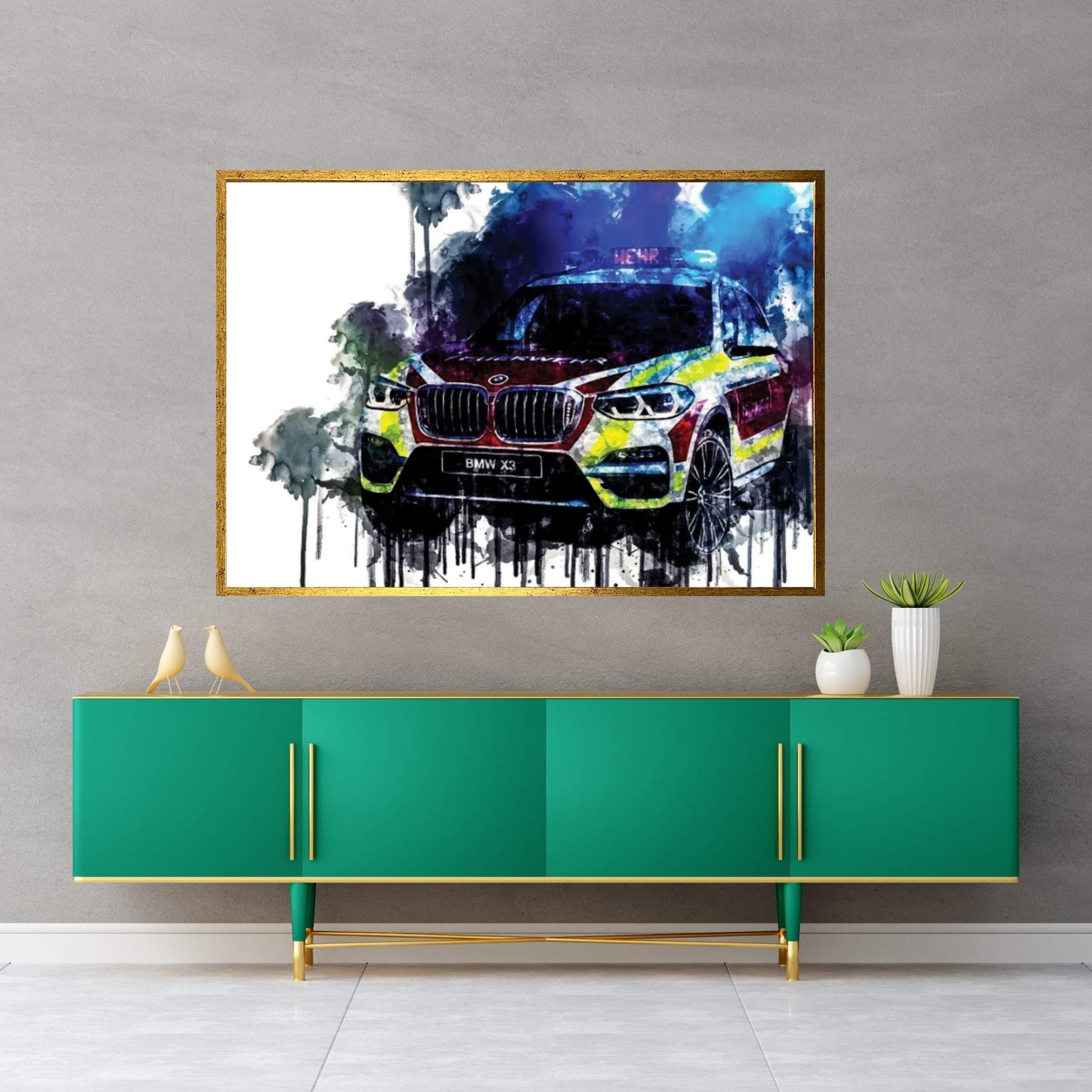 2018 BMW X3 xDrive20d Feuerwehr Canvas Wall Art - Y Canvas